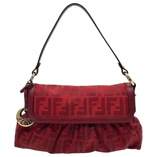 Fendi Red Zucca Monogram Small Chef Bag