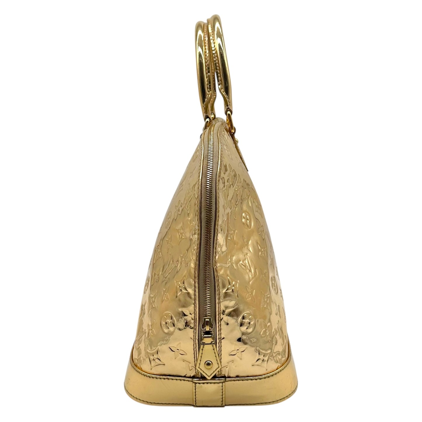 Louis Vuitton Gold Mirror Monogram Alma GM Bag