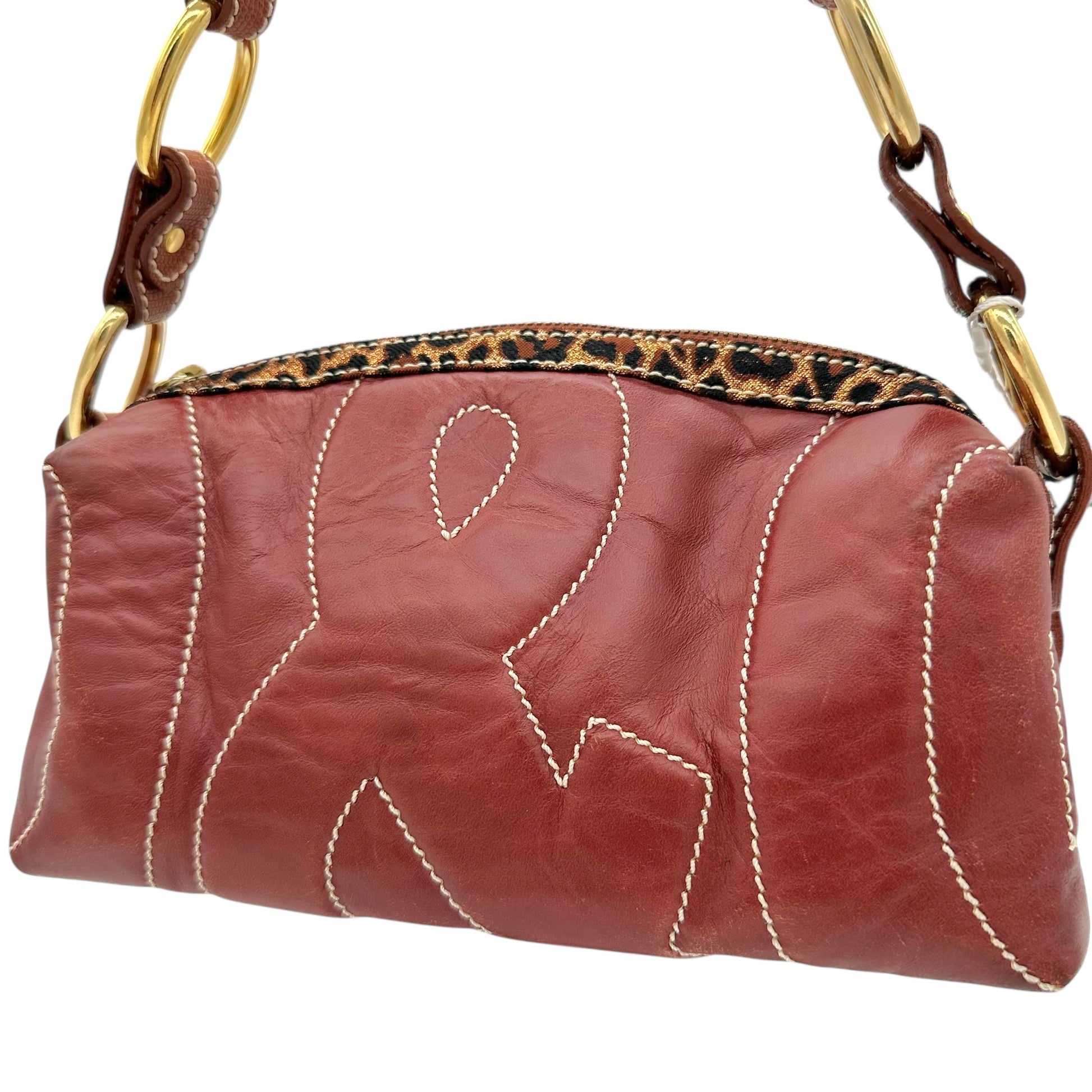 Dolce & Gabbana D&G Burgundy Logo Bag - Outfit Repeater