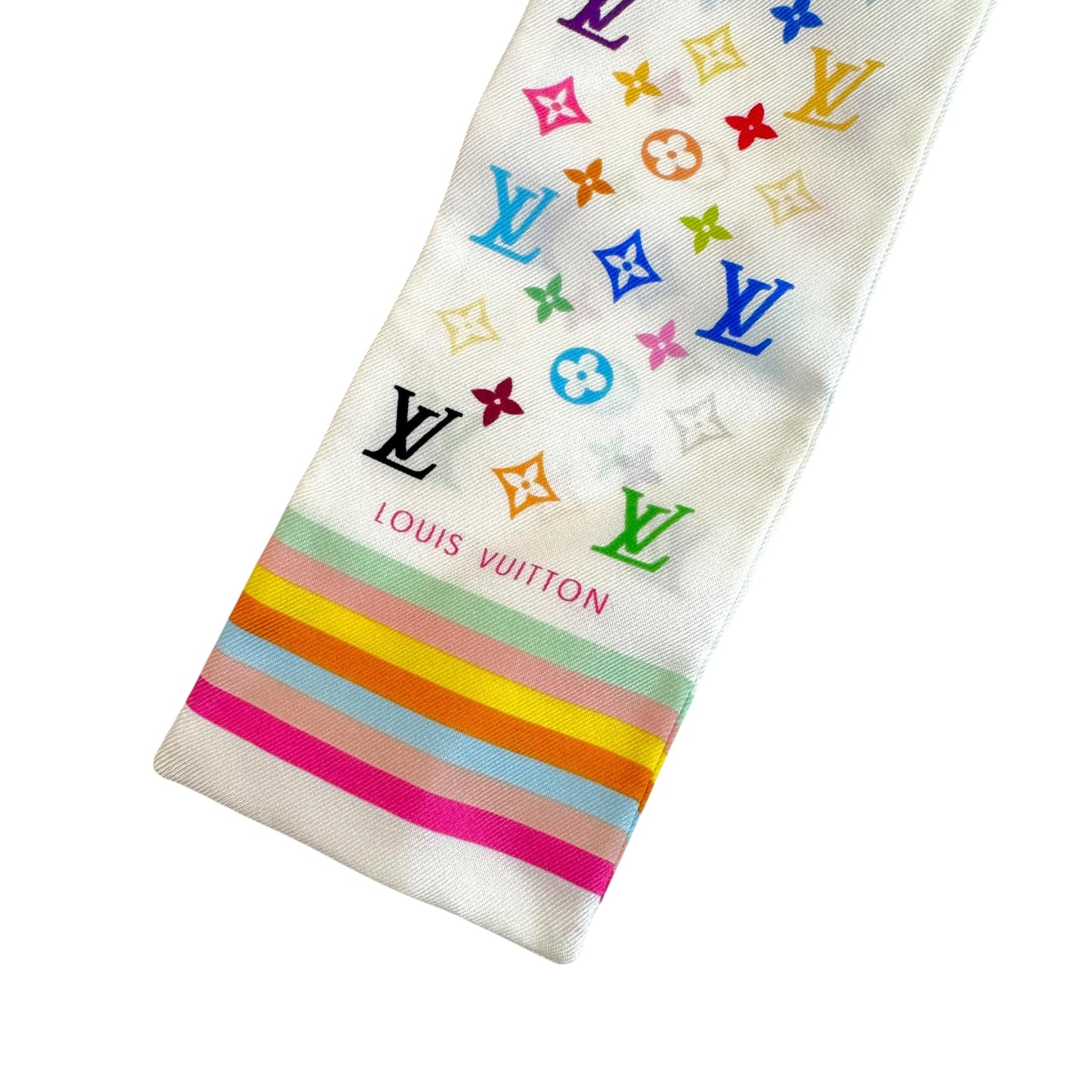 Louis Vuitton White Multicolor Murakami Monogram Twilly