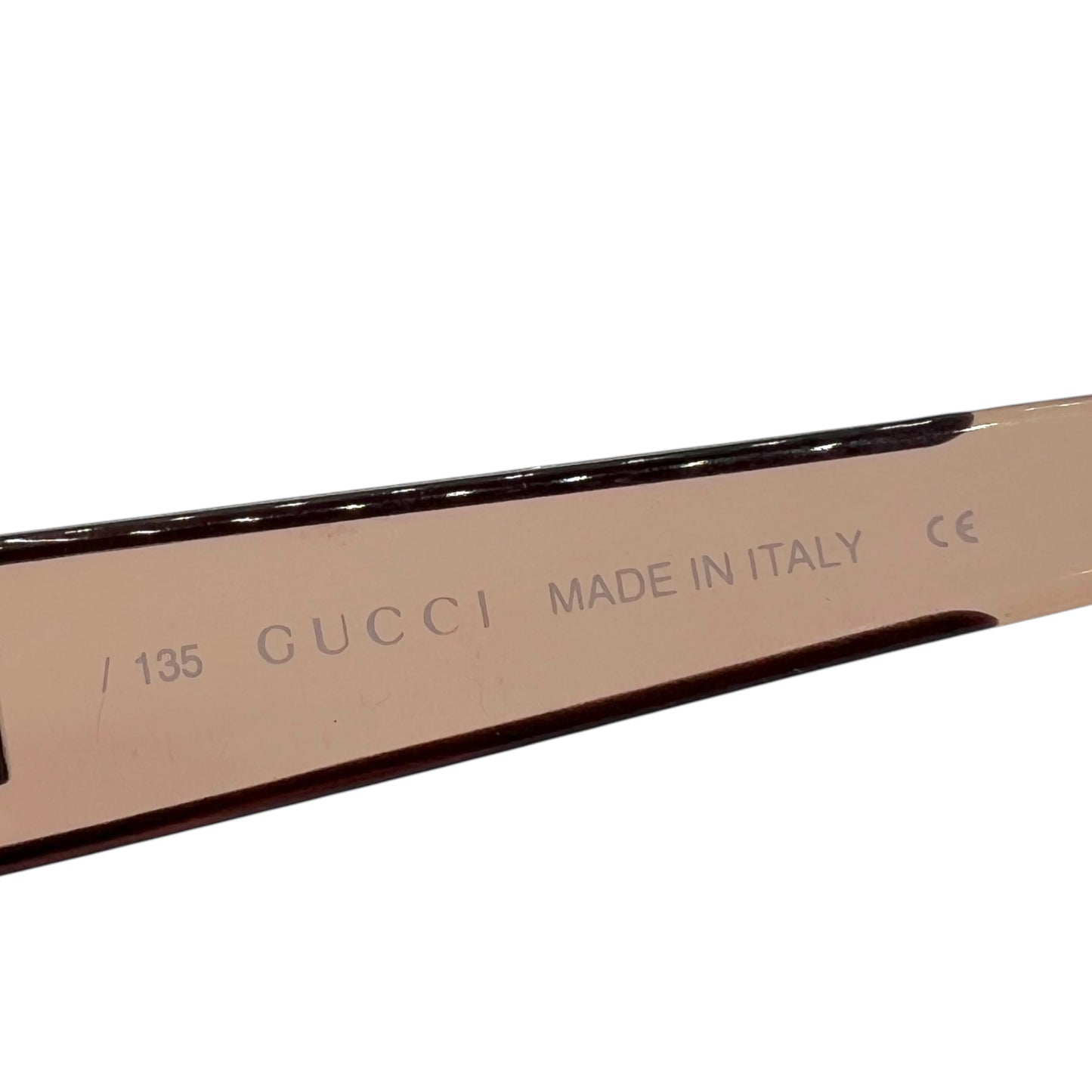Gucci 2430 90's Purple & Brown Oval Sunglasses