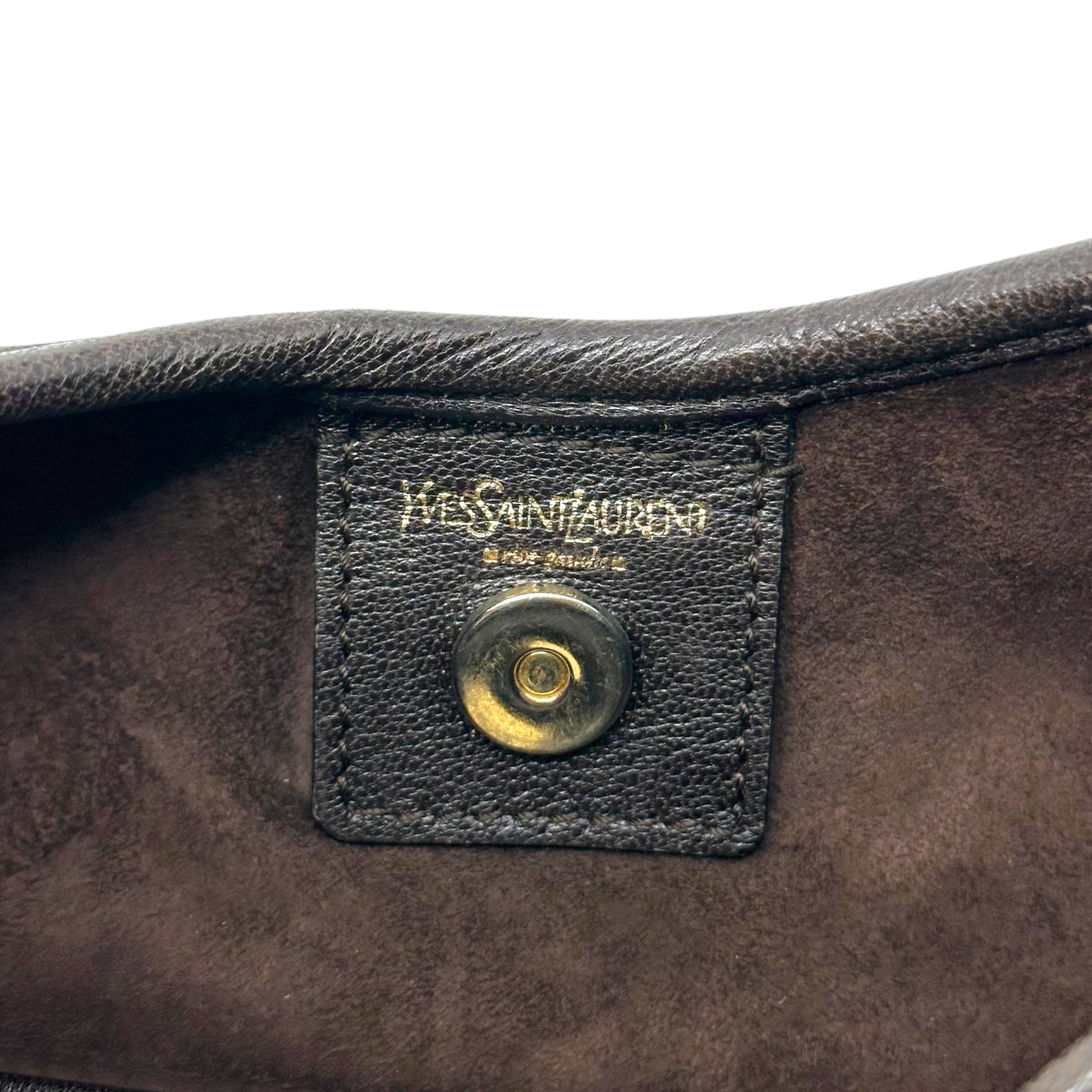 Yves Saint Laurent Small St. Tropez Bag Red Brown Suede