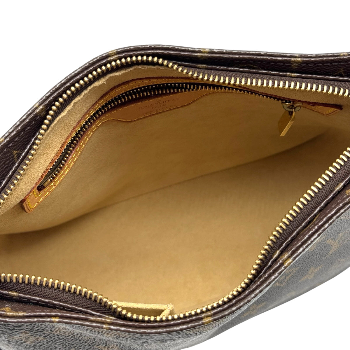 Louis Vuitton Shoulder Bag Classic Monogram Brown Leather