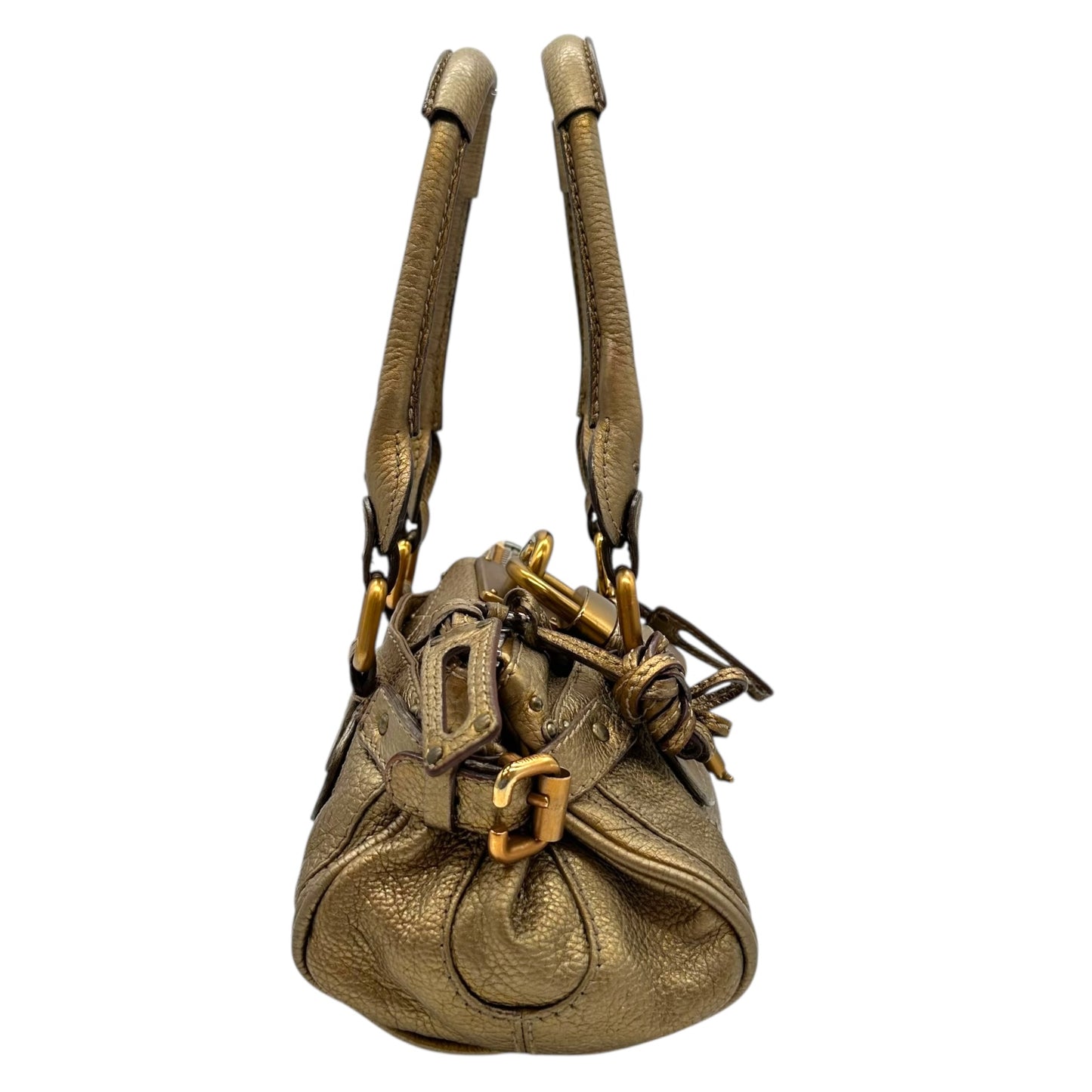 Chloe Gold Leather Mini Paddington Bag - Outfit Repeater