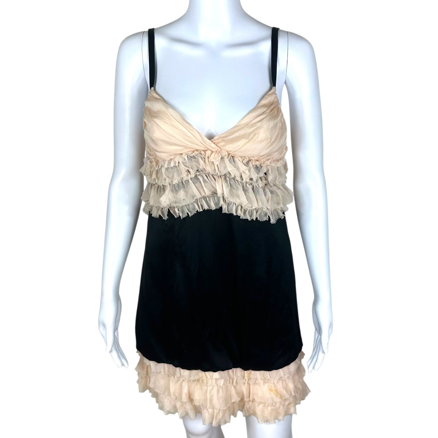 D&G Dolce & Gabbana Silk Ruffle Dress