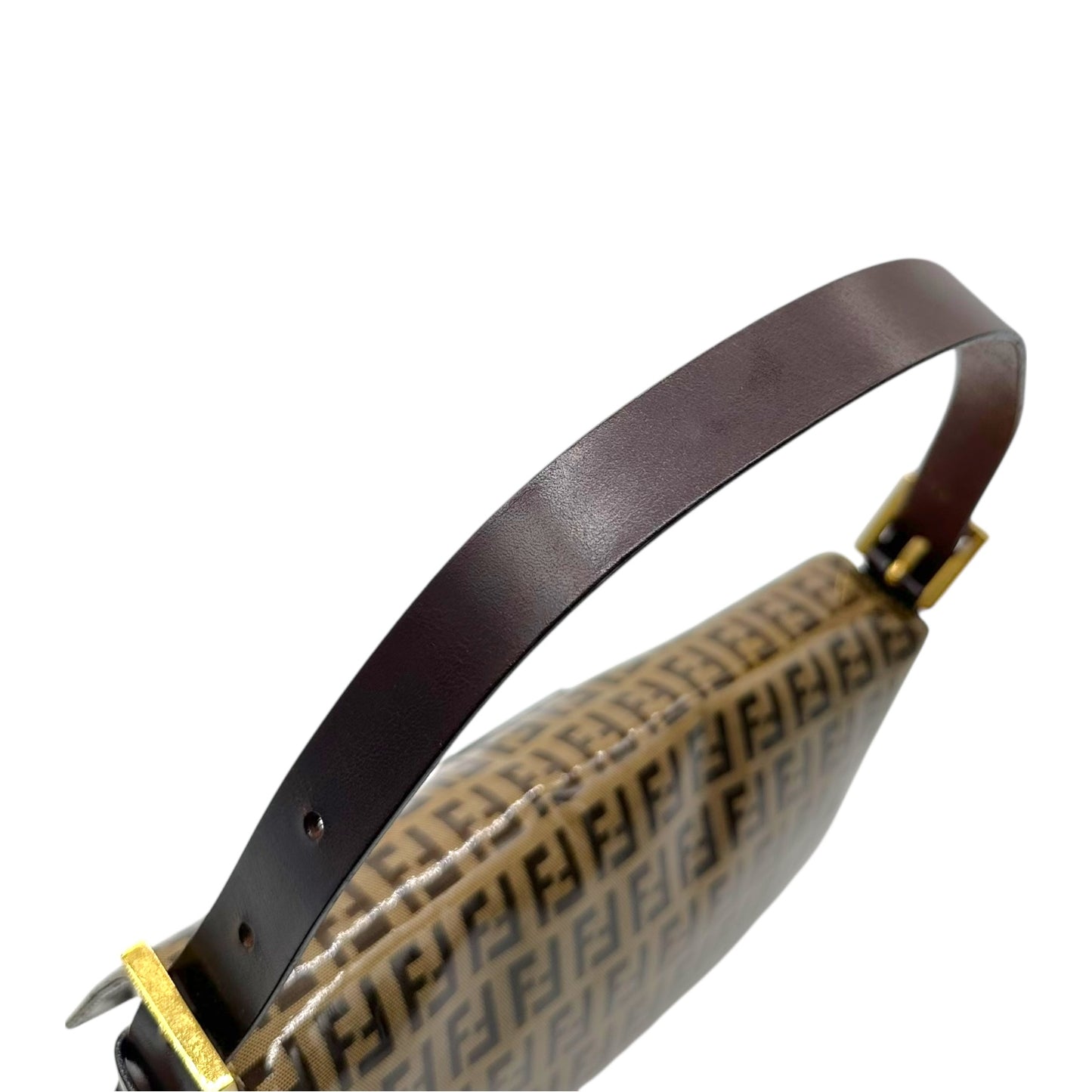 Fendi Tan Zucchino Monogram Coated Canvas Baguette Bag - Outfit Repeater