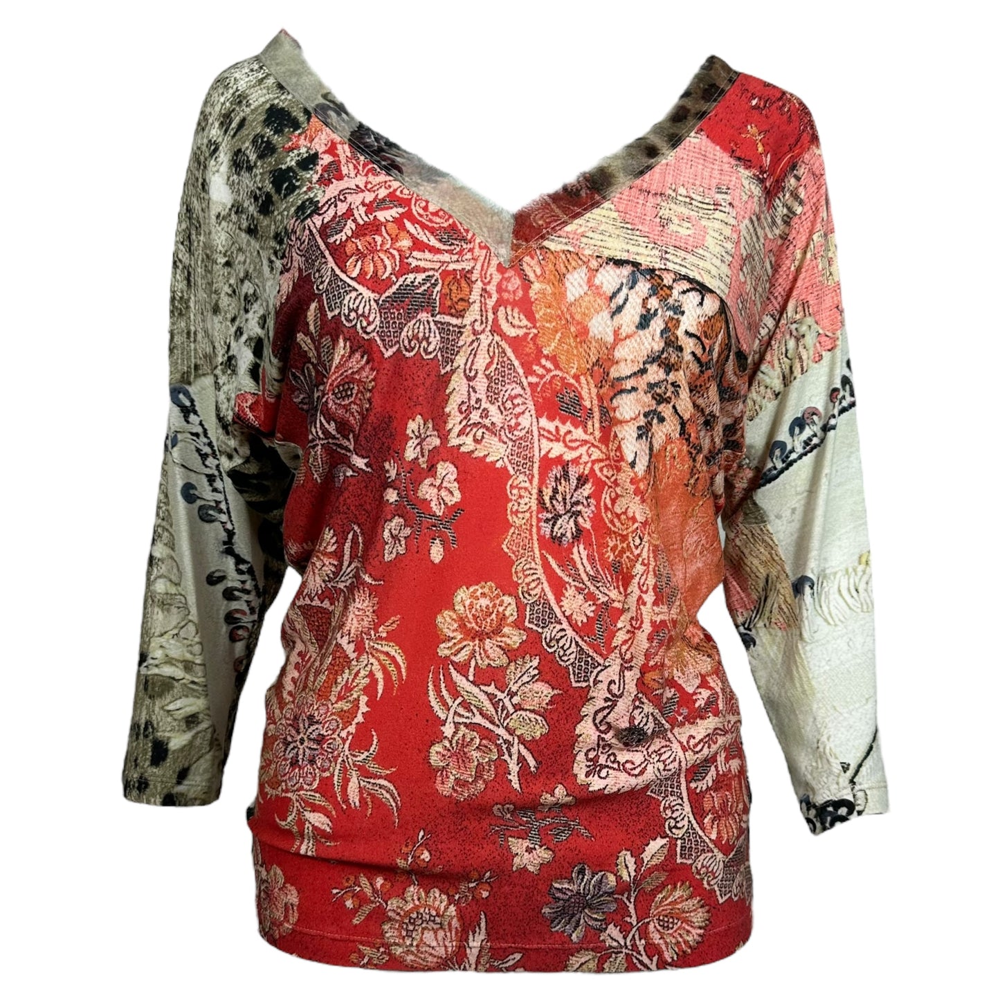 Roberto Cavalli Printed 1/2 Sleeve T-shirt