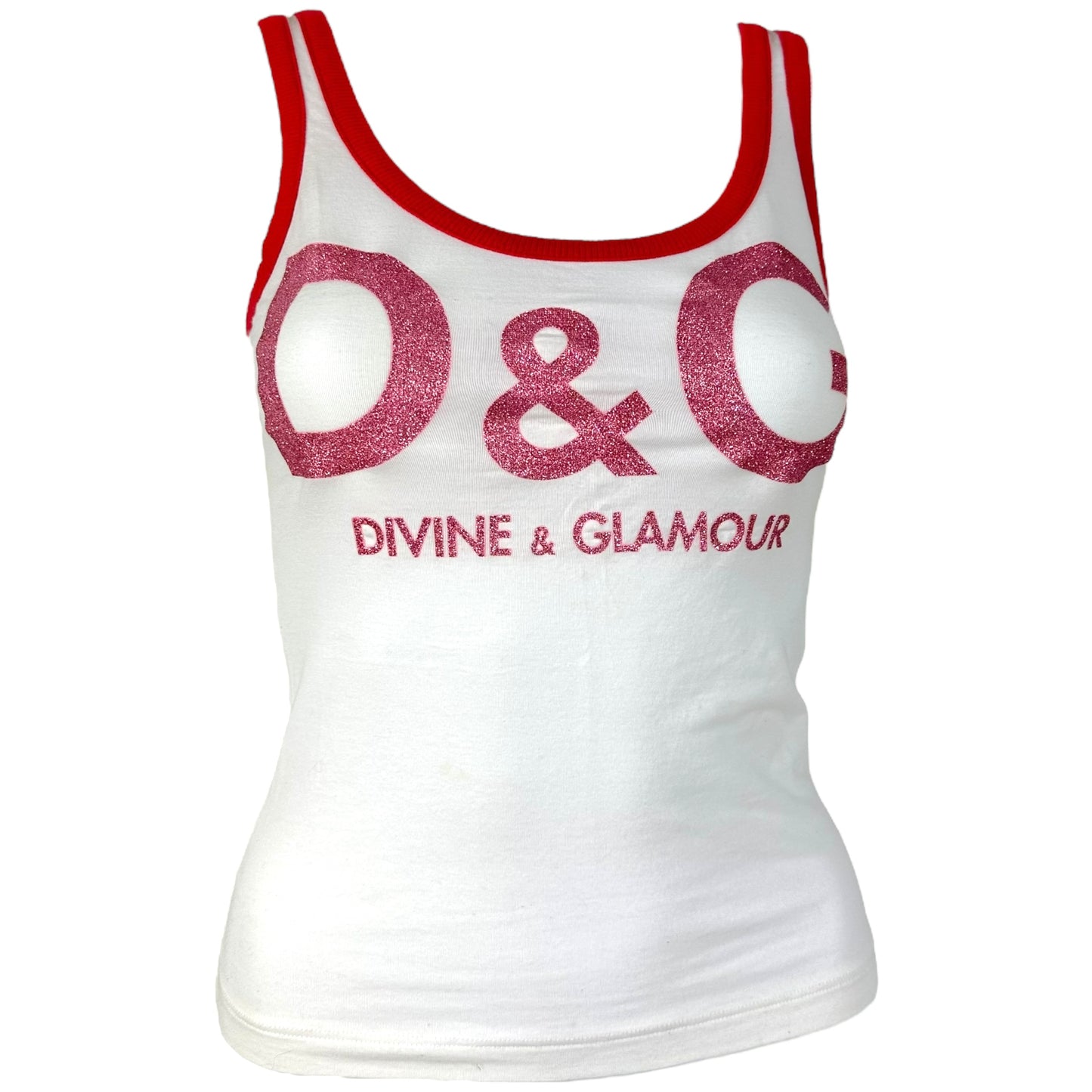 D&G Dolce & Gabbana Divine & Glamour Logo Tank - Outfit Repeater