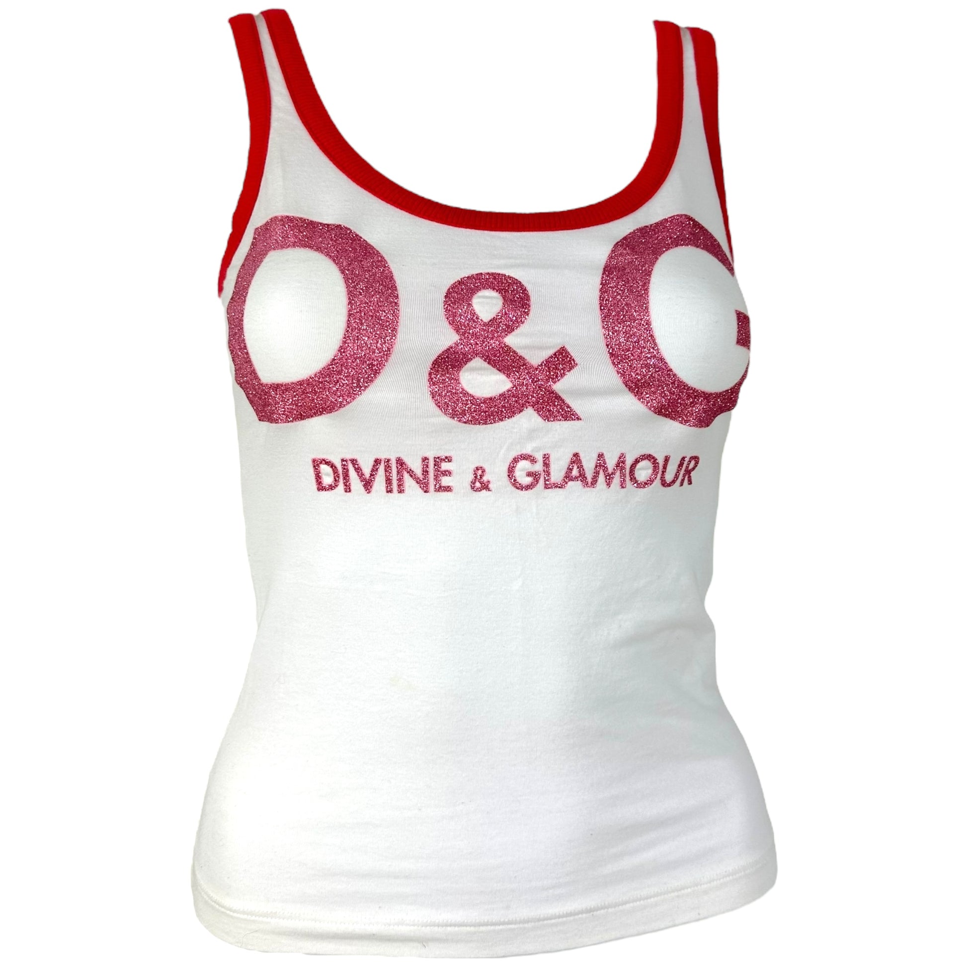 D&G Dolce & Gabbana Divine & Glamour Logo Tank - Outfit Repeater