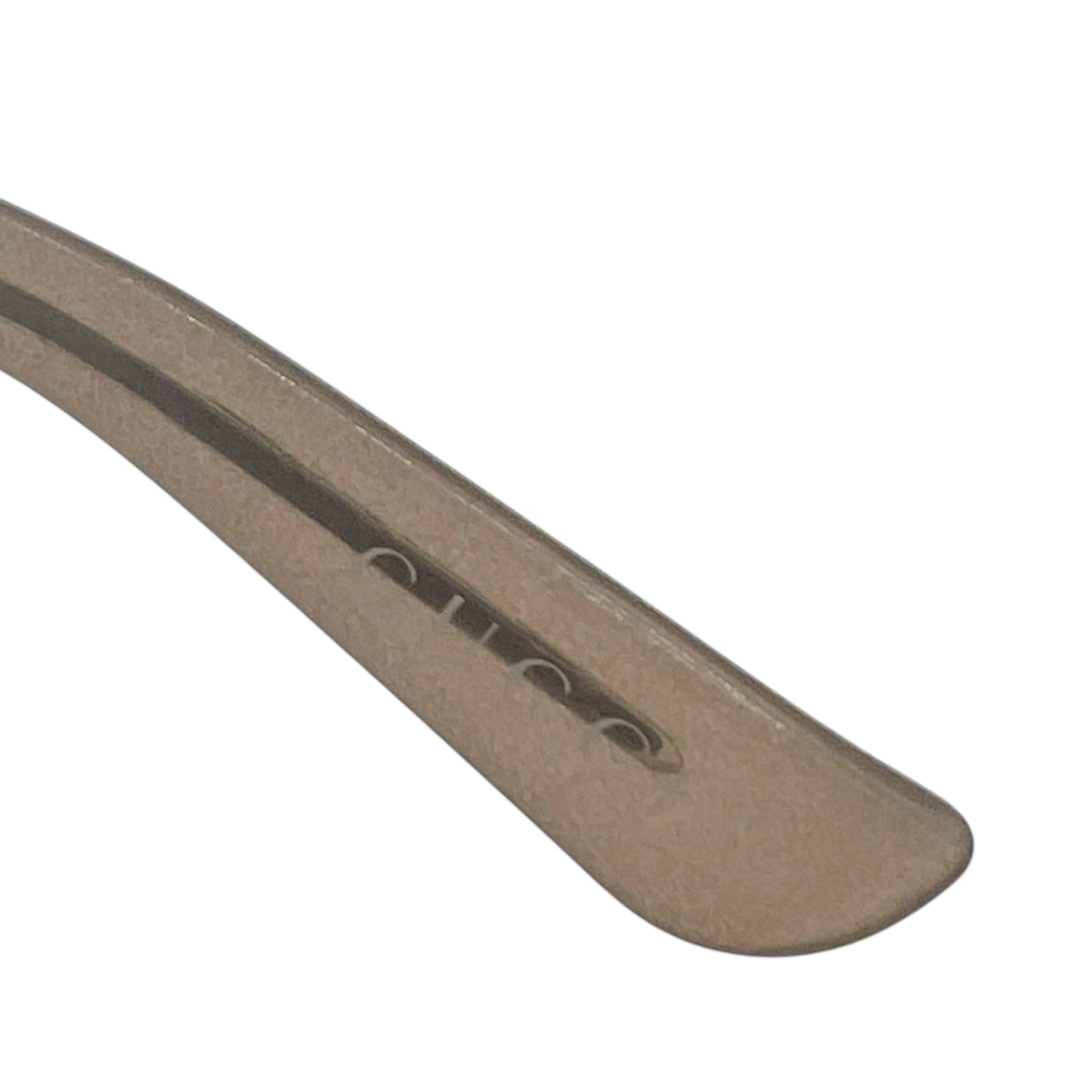 Gucci Taupe & Silver Monogram Arm Rectangle Sunglasses GG2998/S