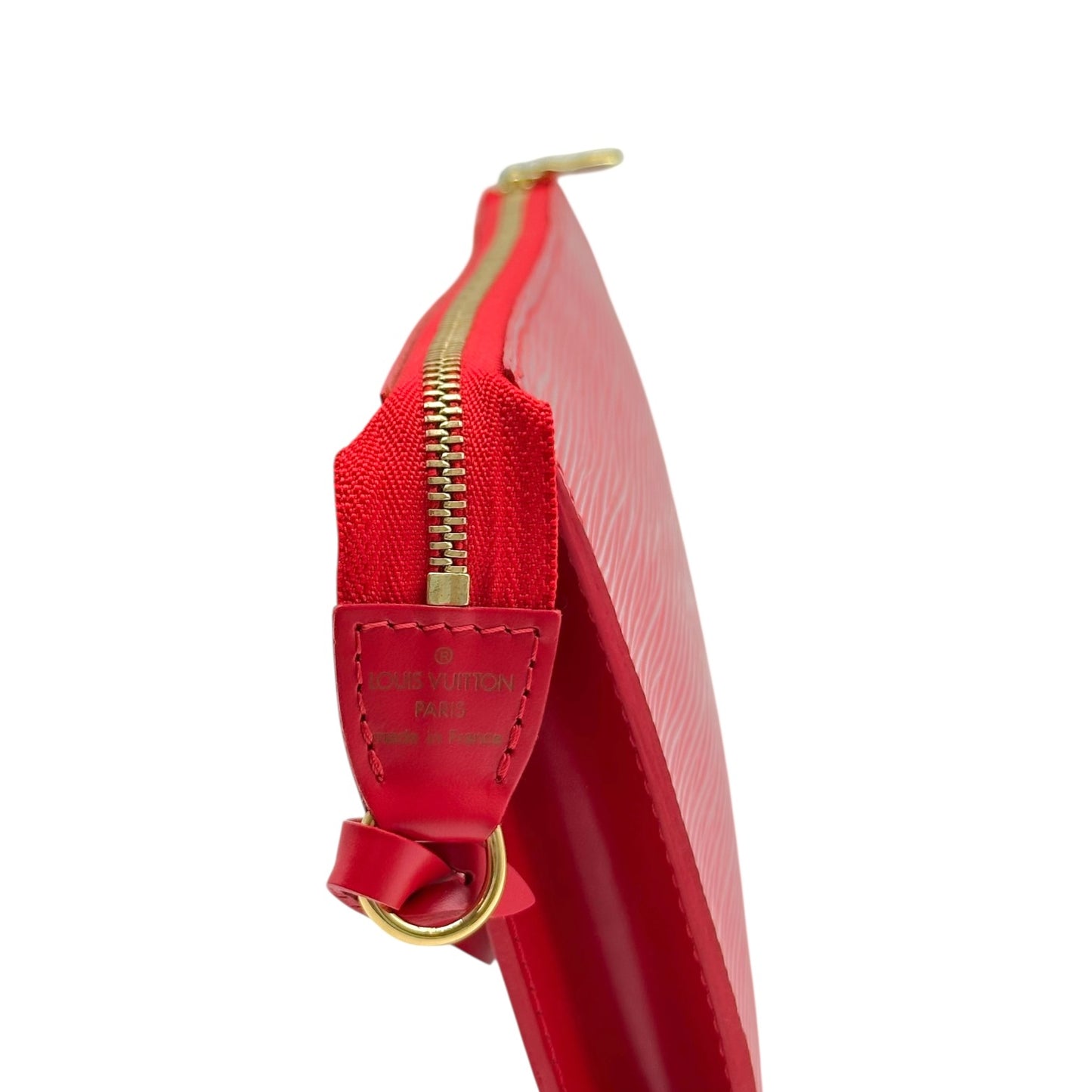 Louis Vuitton Red Epi Leather Pochette Mini Bag