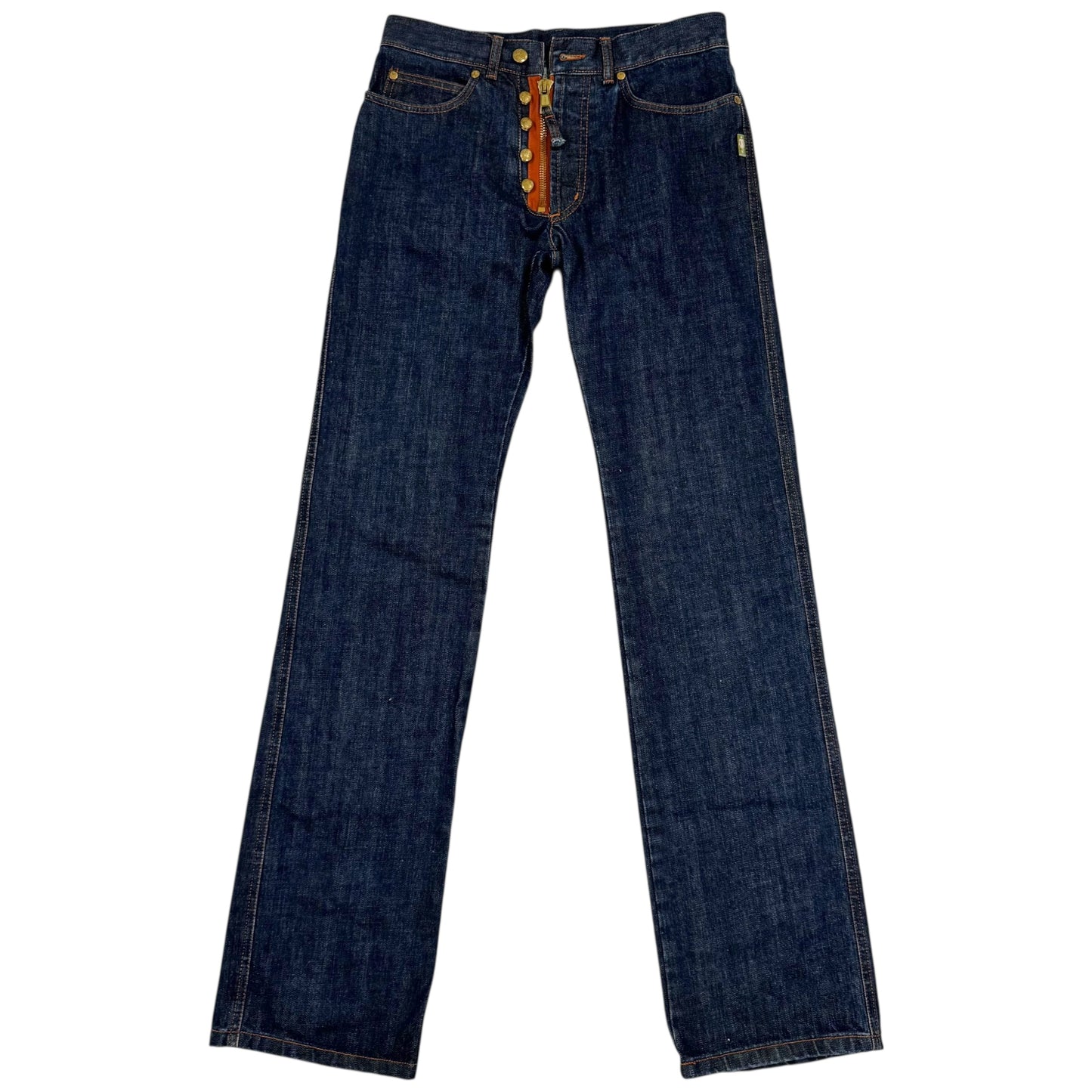 Jean Paul Gaultier Jean's Exposed Zipper Straight Leg Jeans - Outfit Repeater