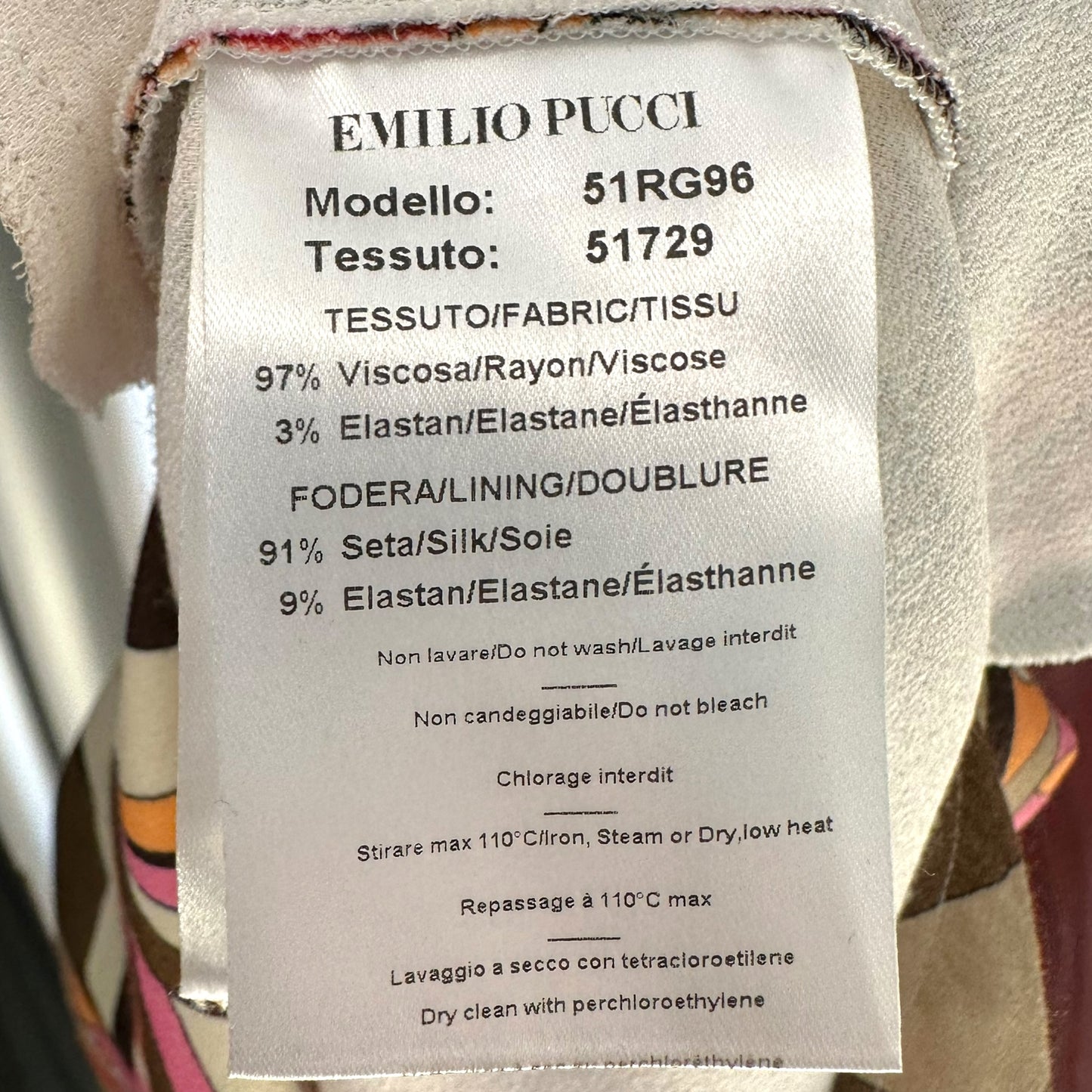 Emilio Pucci Pink & Brown Chain Strap Mini Dress