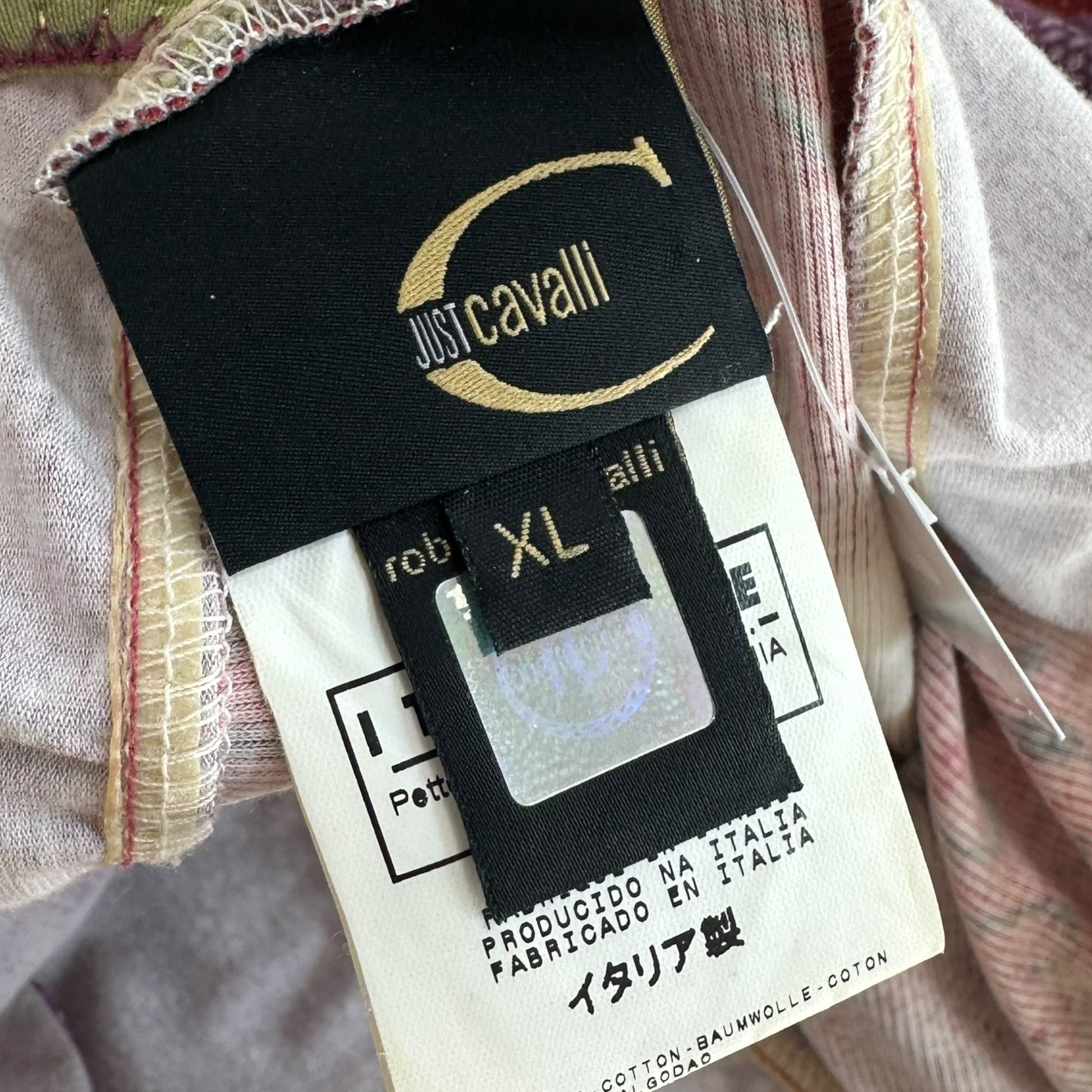 Just Cavalli Roberto Cavalli Multicolor Printed Tie Strap Cami - Outfit Repeater