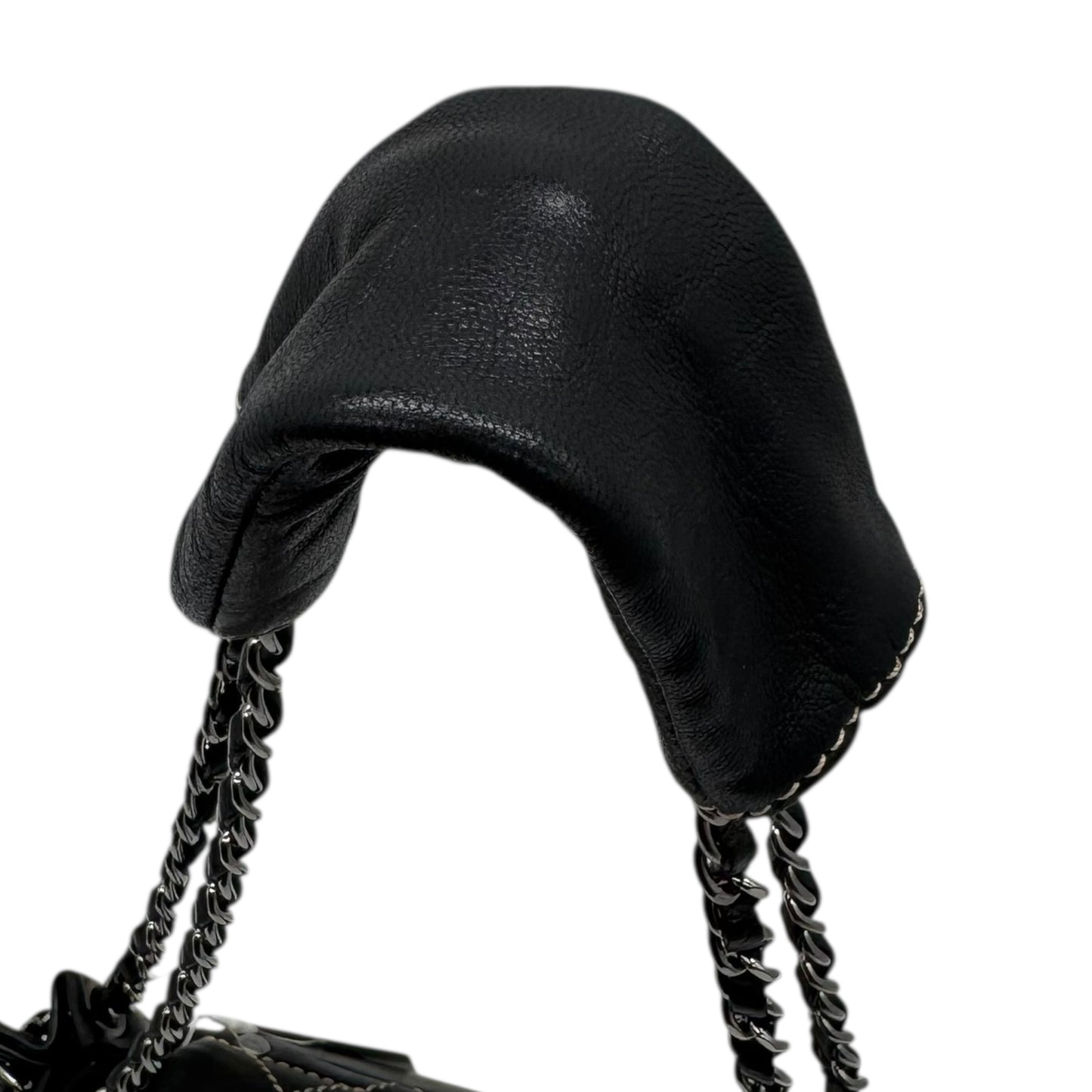 Chanel Black Lambskin Wild Stitch Quilted Shoulder Bag 2003-2004 - Outfit Repeater