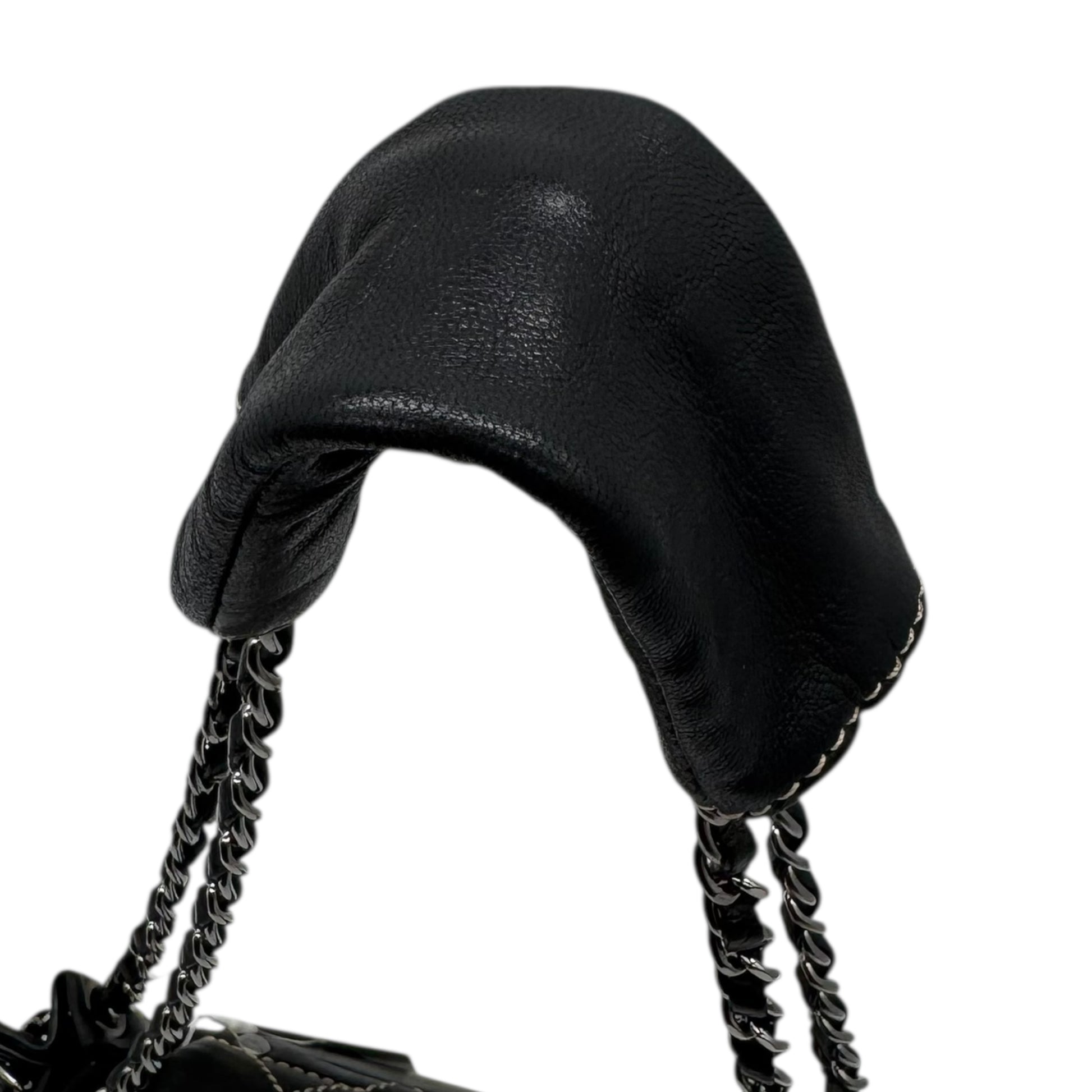 Chanel Black Lambskin Wild Stitch Quilted Shoulder Bag 2003-2004 - Outfit Repeater