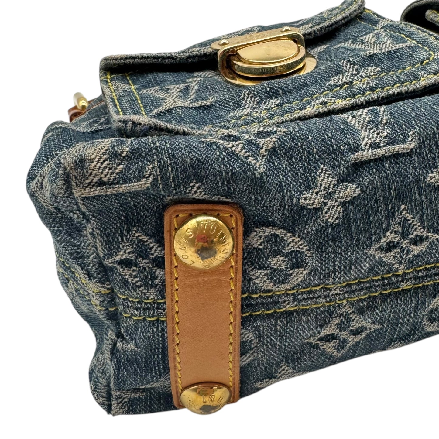 Louis Vuitton Blue Denim Monogram Baggy PM Shoulder Bag - Outfit Repeater
