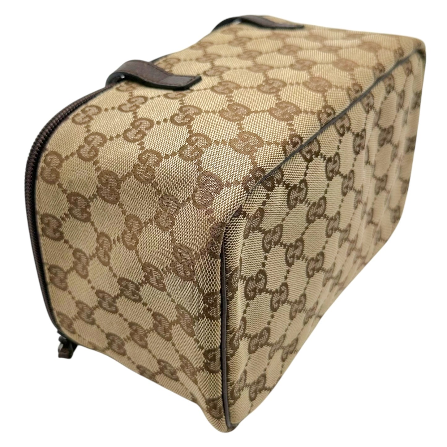 Gucci Tan Monogram Vanity Bag