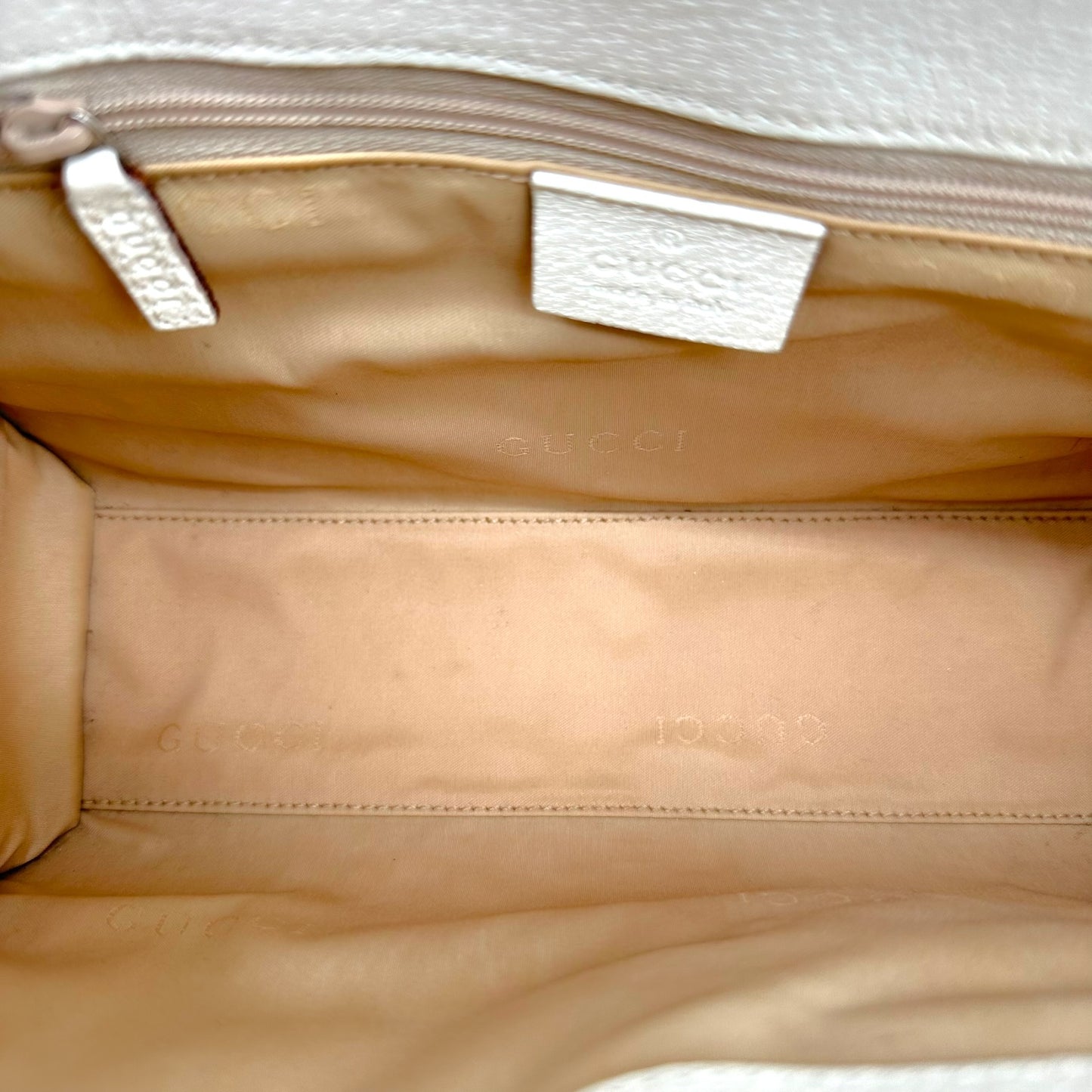 Gucci White Leather Mini Jackie Bag