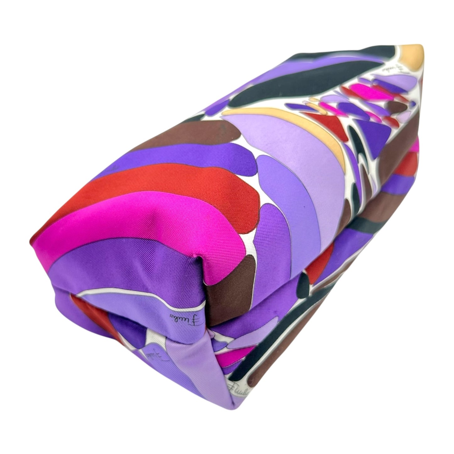 Emilio Pucci Mini Pochette Bag Purple Printed Fabric