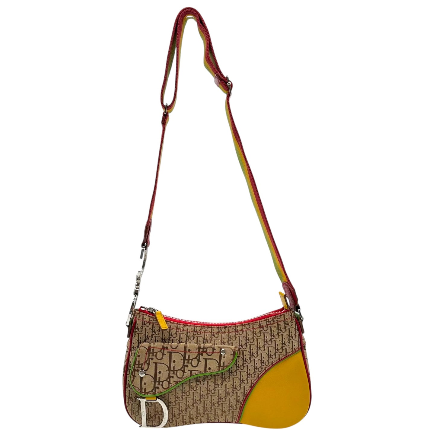 Christian Dior Rasta Crossbody Double Saddle Bag