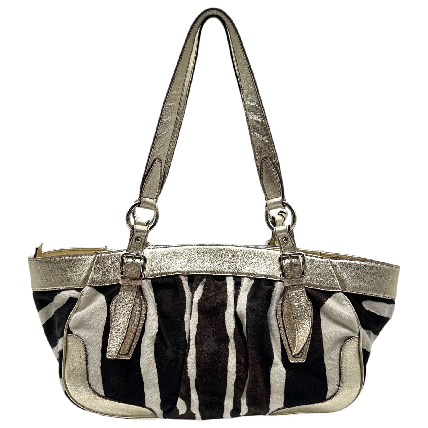 Dolce & Gabbana Zebra Print Ponyhair Shoulder Bag