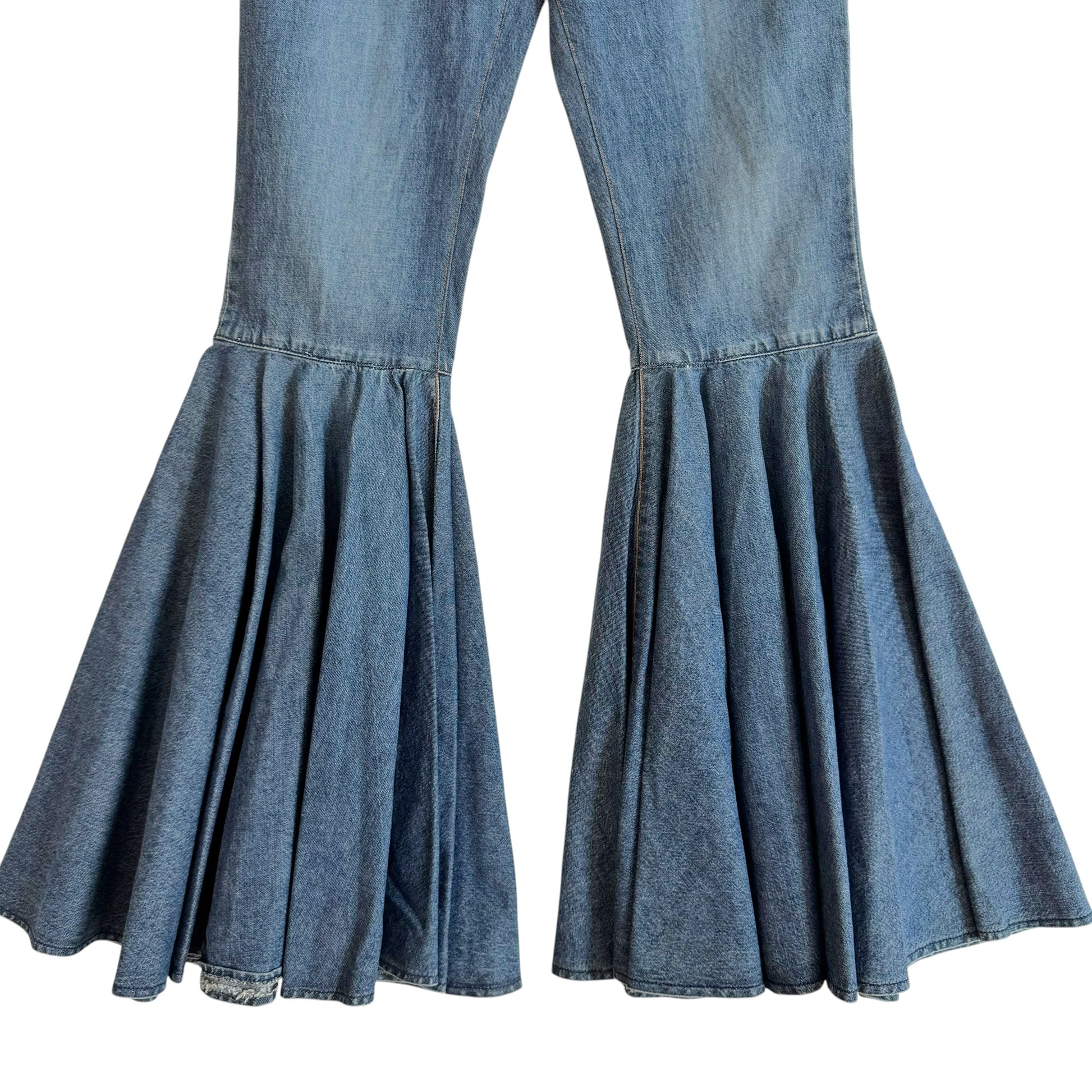 D&G Dolce & Gabbana Blue Denim Ultra Flare Jeans