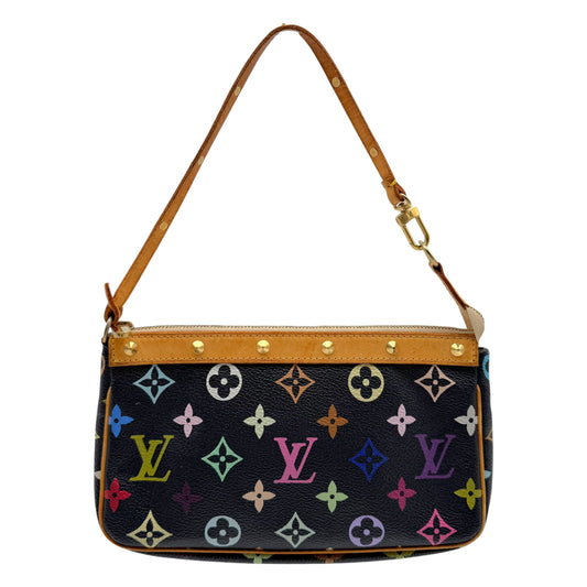 Louis Vuitton Pochette Bag Black Multicolor Murakami