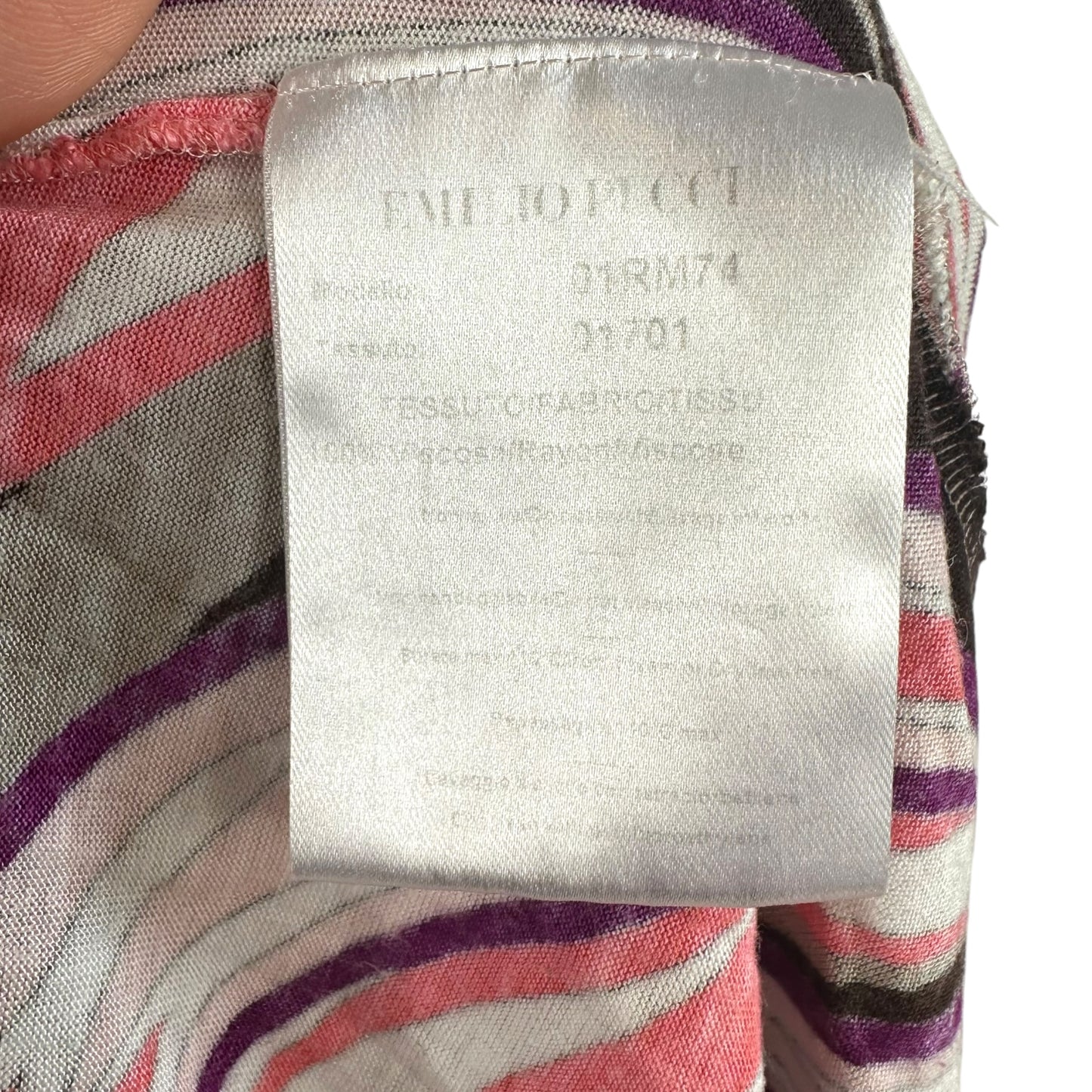 Emilio Pucci Coral Purple Printed Tank Top