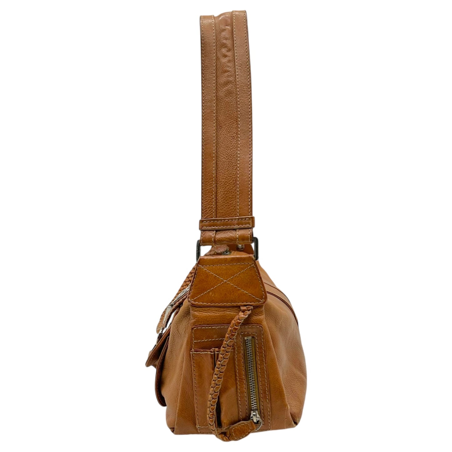 Christian Dior F/W 2005 Brown Leather 'Flight' Shoulder Bag