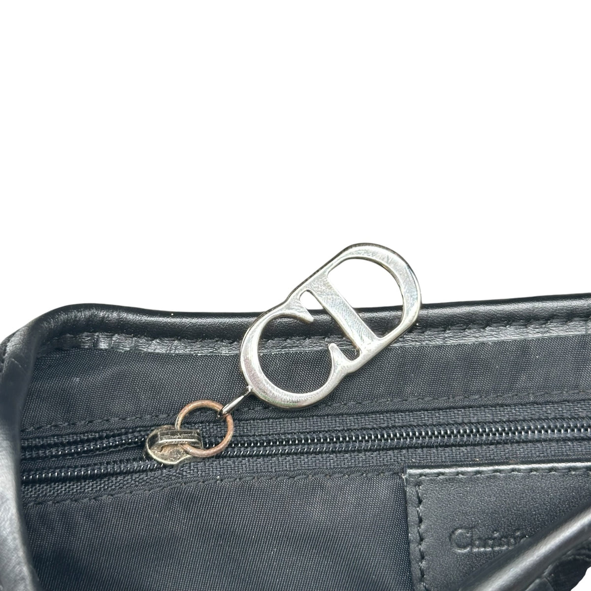Christian Dior Black Trotter Monogram Saddle Bag