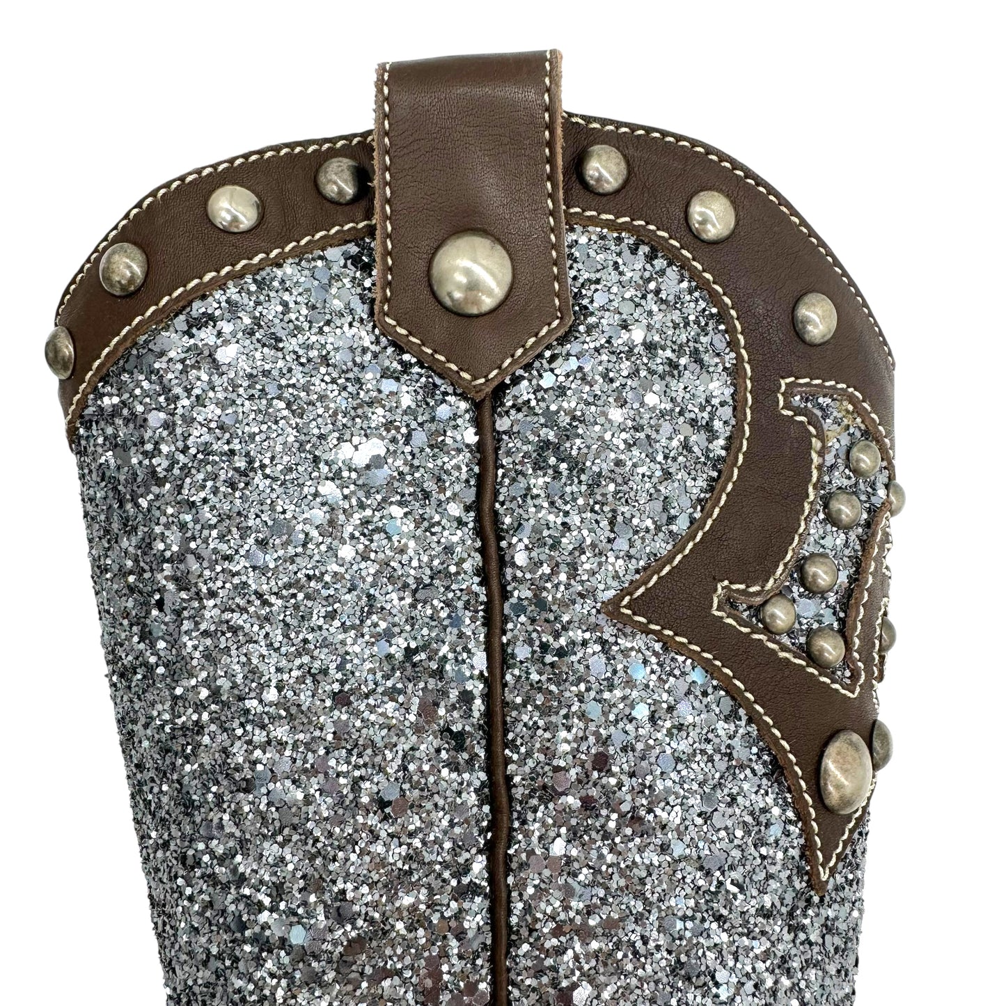 Moschino Jeans Glitter Cowboy Boots