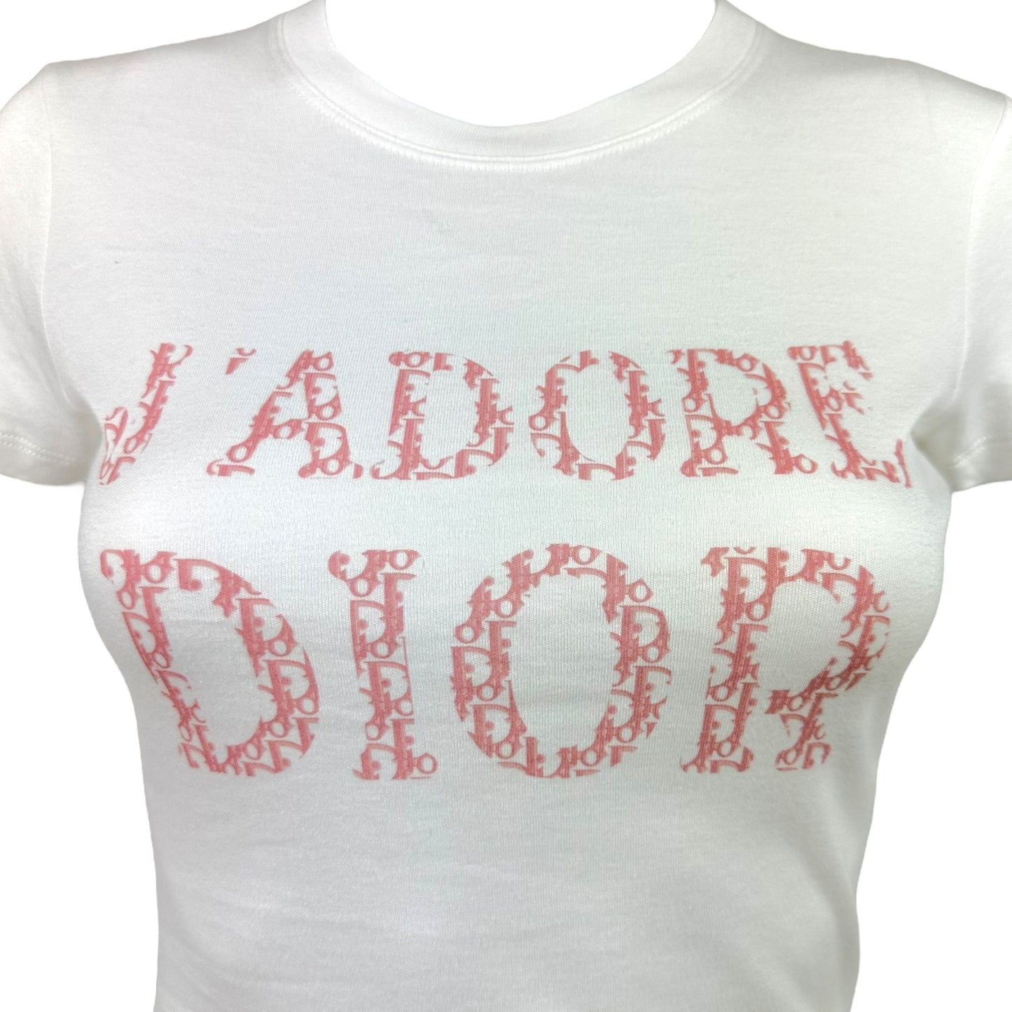 Dior S/S 2004 J'adore Dior Pink Monogram T-Shirt - Outfit Repeater