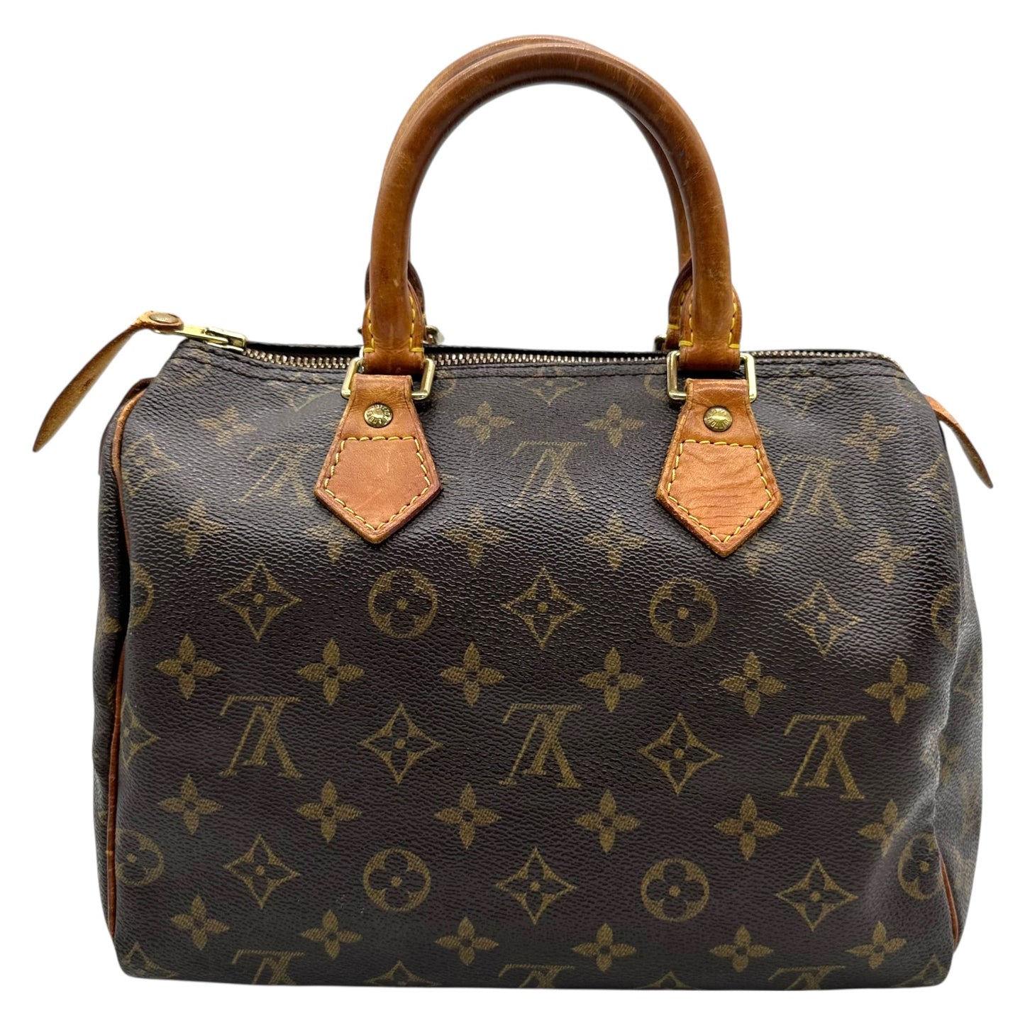 Louis Vuitton Brown Monogram Canvas Speedy 25 Bag - Outfit Repeater
