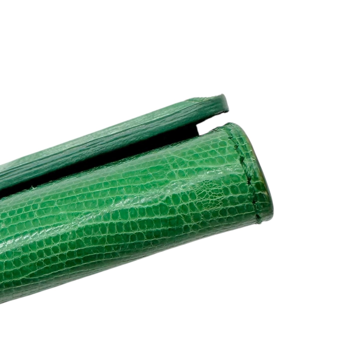 Ralph Lauren Collection Green Lizard & Crystal East-West Clutch Bag