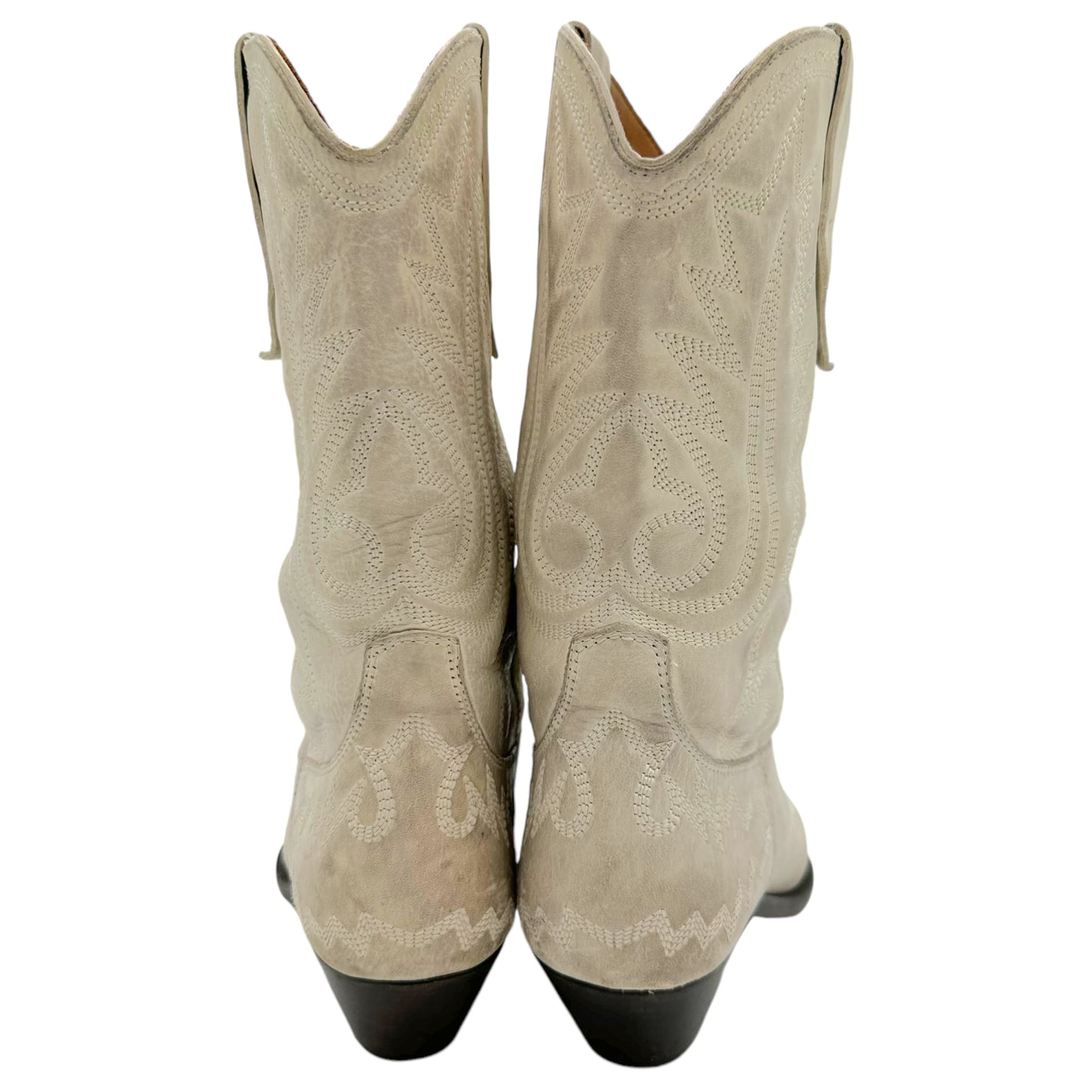 Isabel Marant Ivory Cowboy Boots