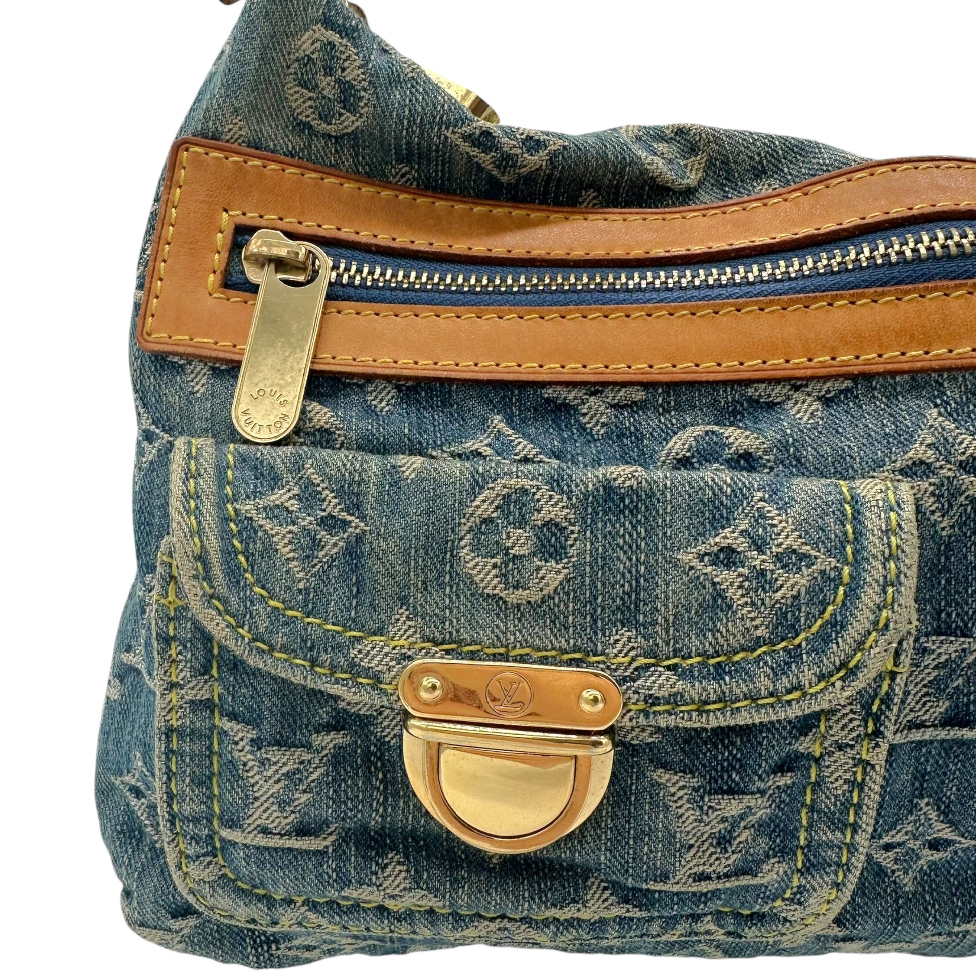 Louis Vuitton Blue Denim Baggy PM Shoulder Bag - Outfit Repeater