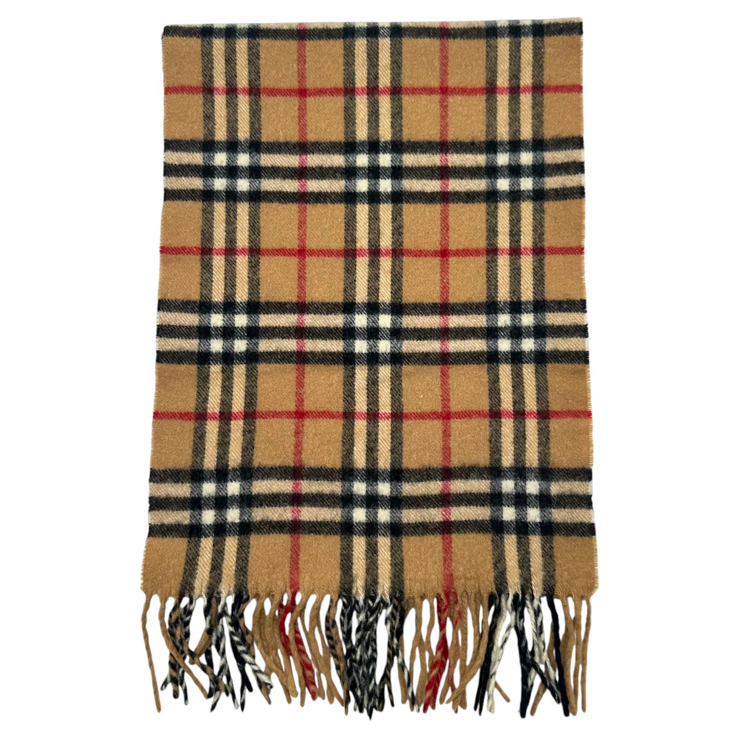Burberry Classic Nova Check Plaid Wool Scarf