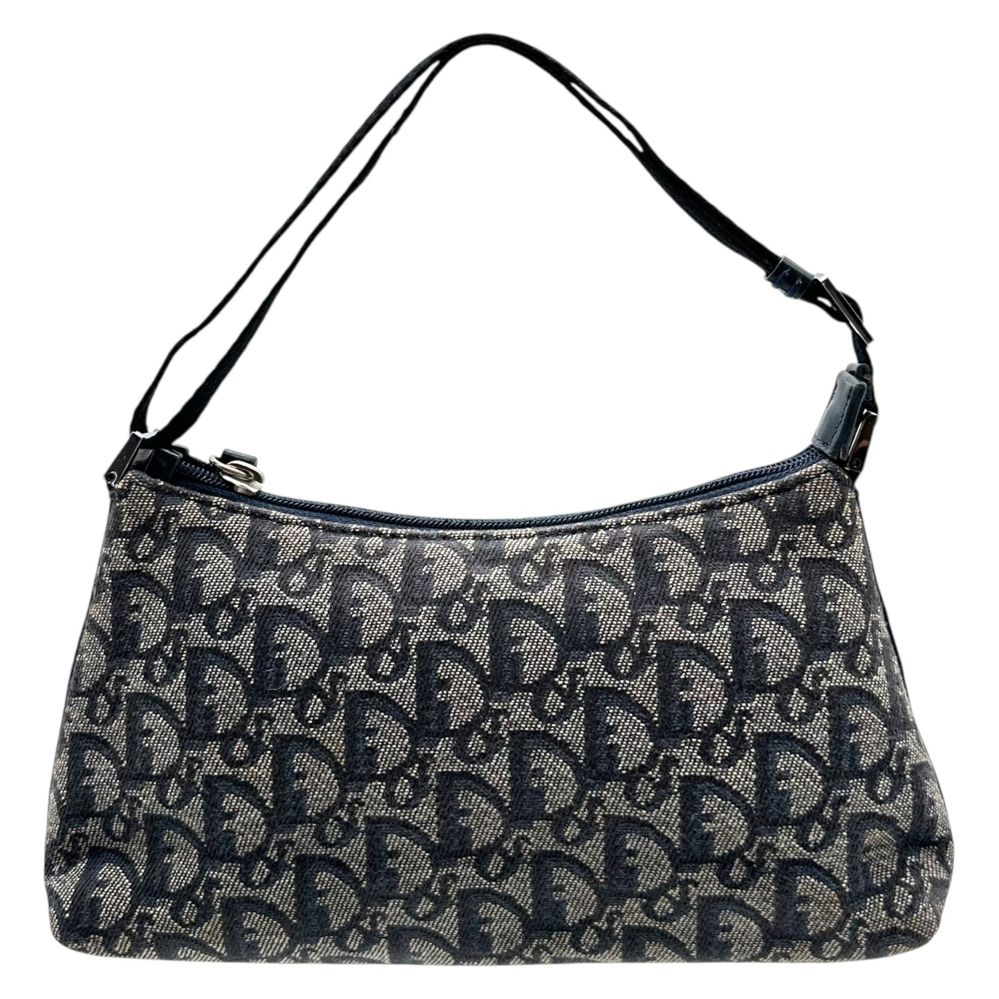 Christian Dior Navy Blue Trotter Monogram Shoulder Bag