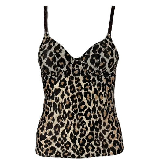 D&G Dolce & Gabbana Leopard Print Bustier Tank