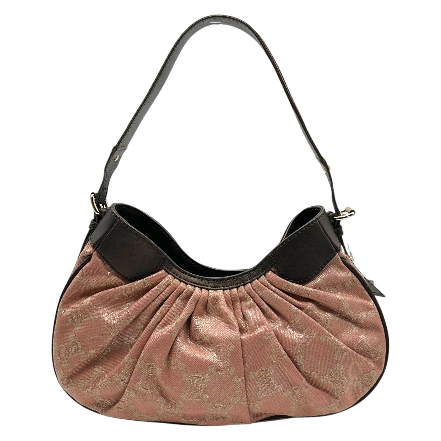 Celine Light Pink Triomphe Monogram Shoulder Bag - Outfit Repeater