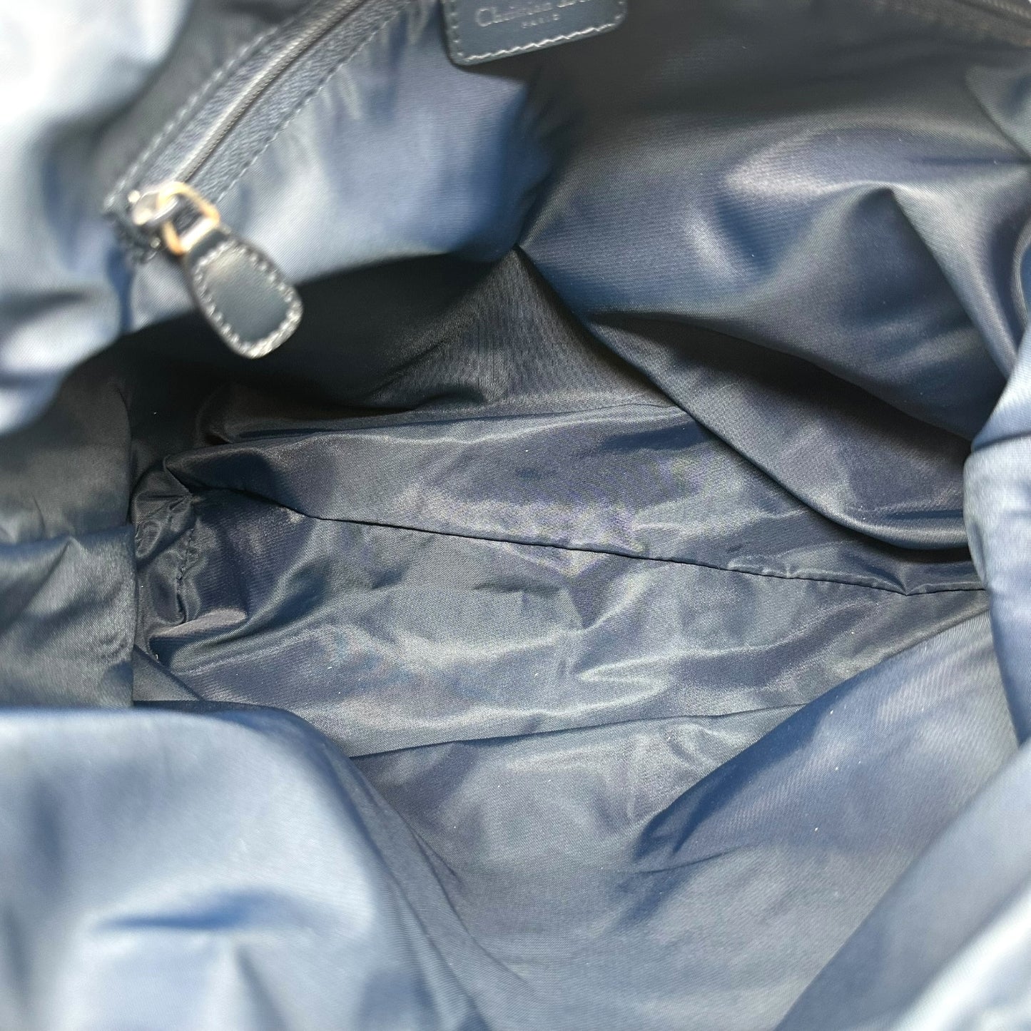 Christian Dior Navy Trotter Monogram Satchel Bag