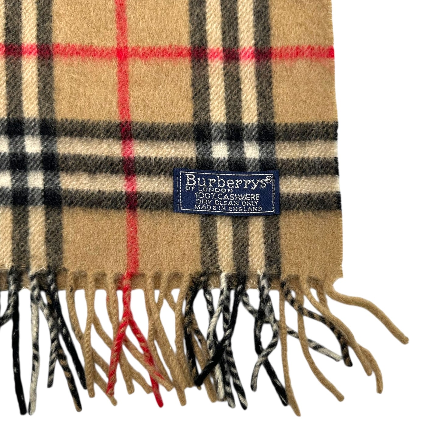Burberry Classic Nova Check Plaid Cashmere Scarf