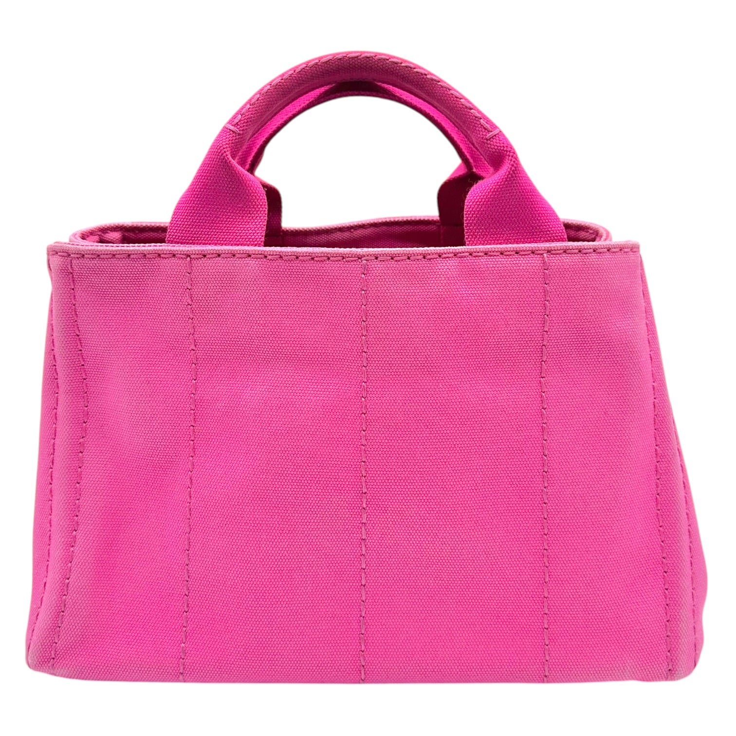Prada Pink Canvas 2-Way Tote Bag
