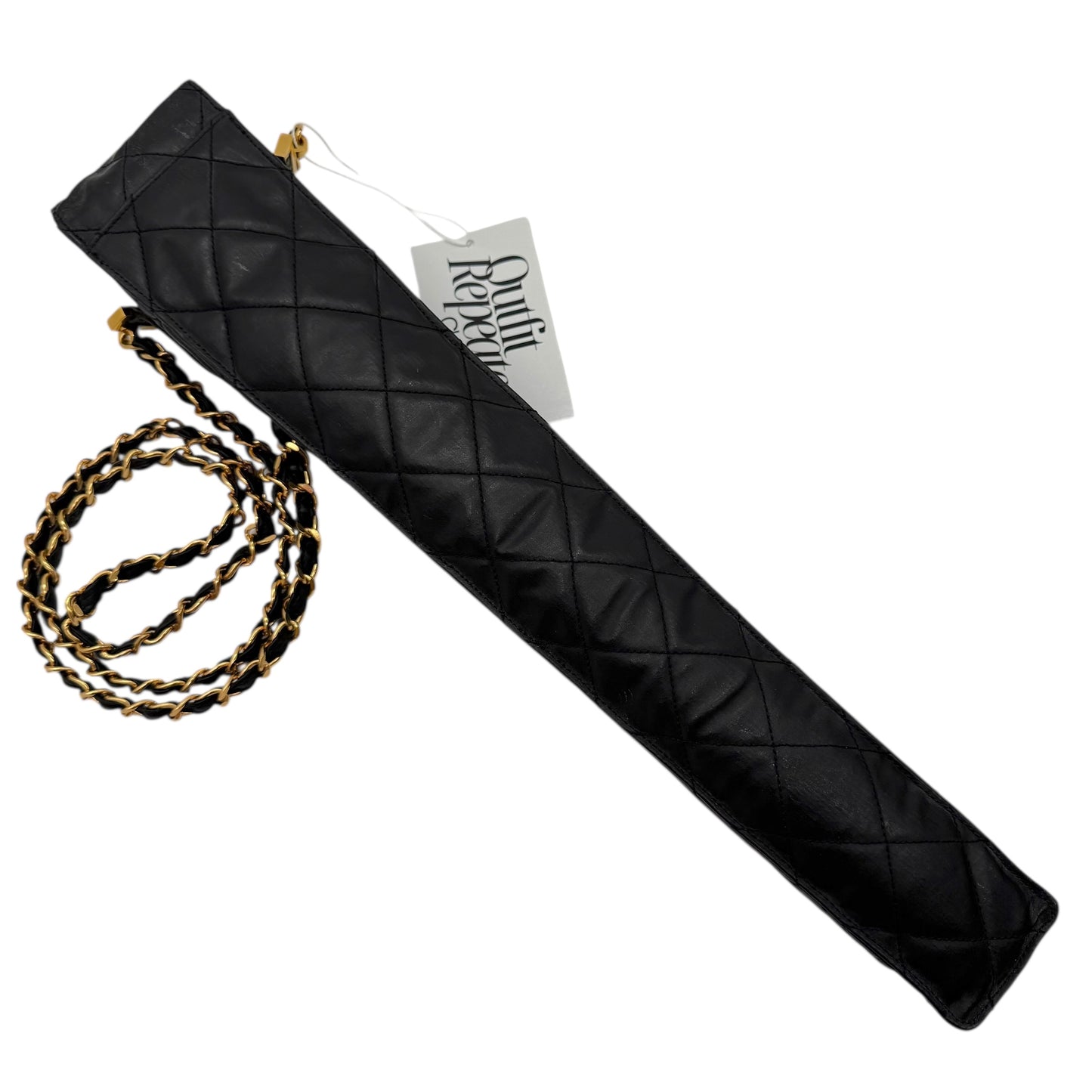 Chanel Black CC Turnlock Umbrella & Quilted Matelasse Case
