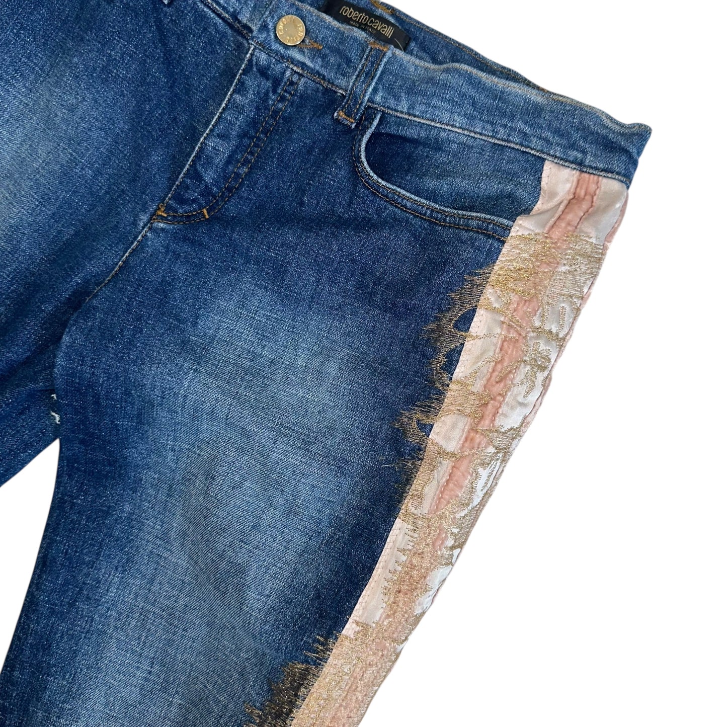 Roberto Cavalli 2004 Embroidered Jeans