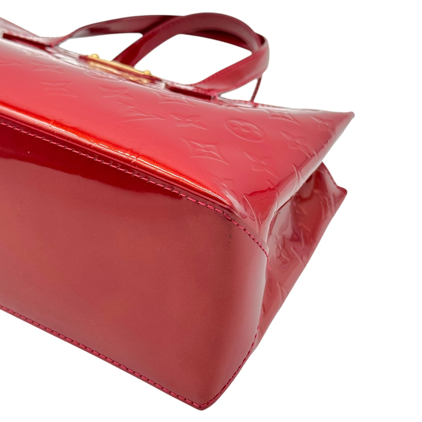 Louis Vuitton Red Vernis Patent Monogram Wilshire Tote Bag