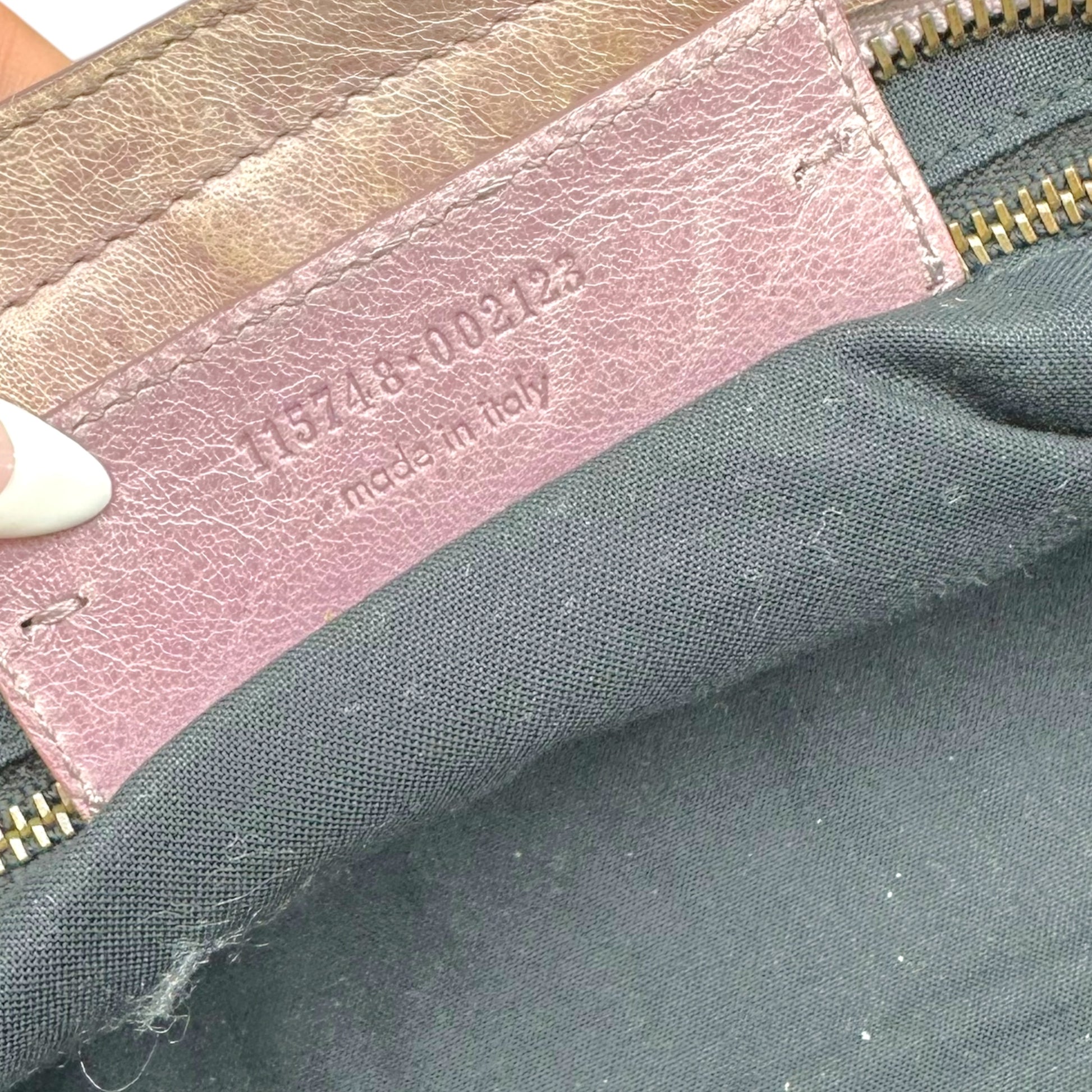 Balenciaga Lavender Leather 2-Way City Bag