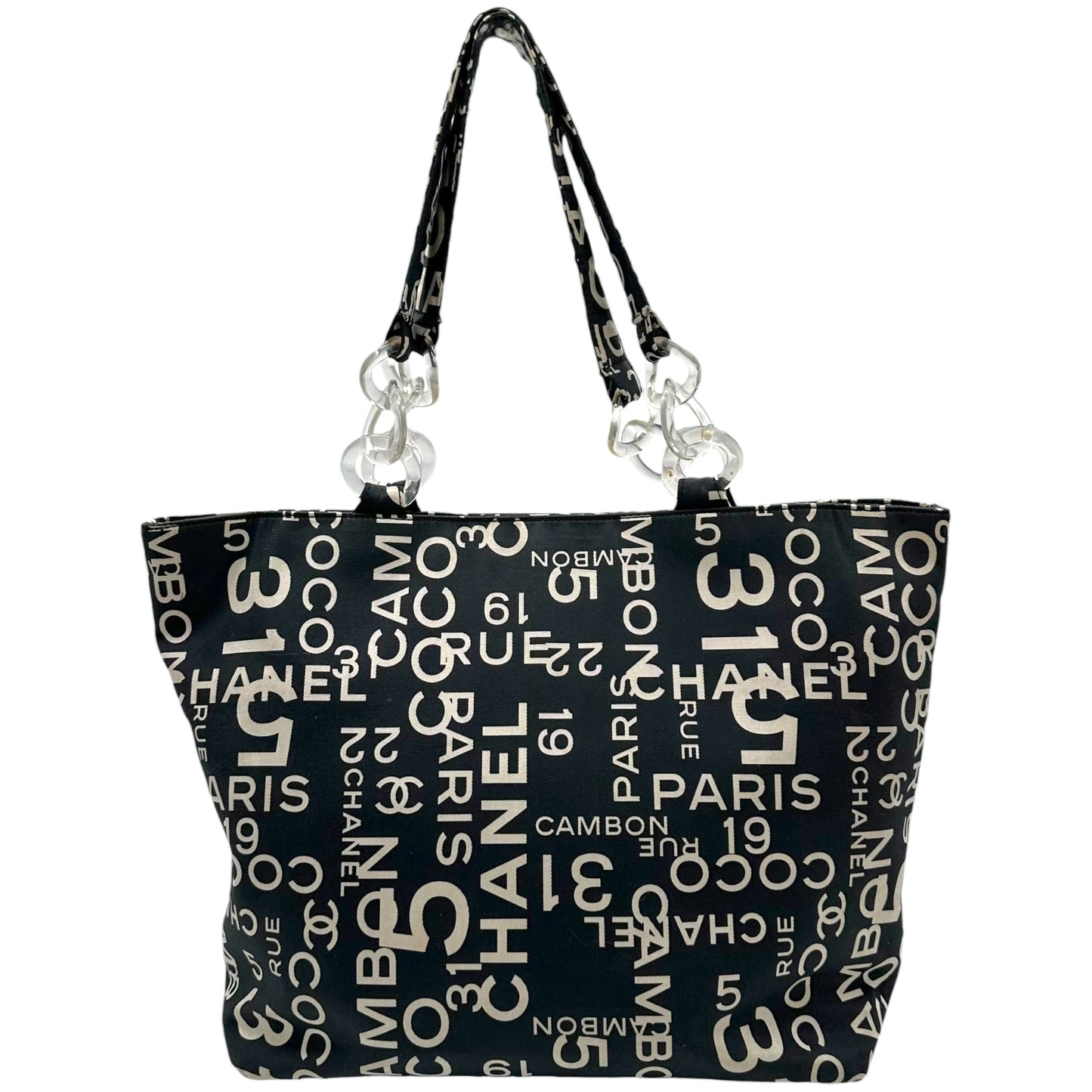 Chanel Printed Canvas Tote Bag