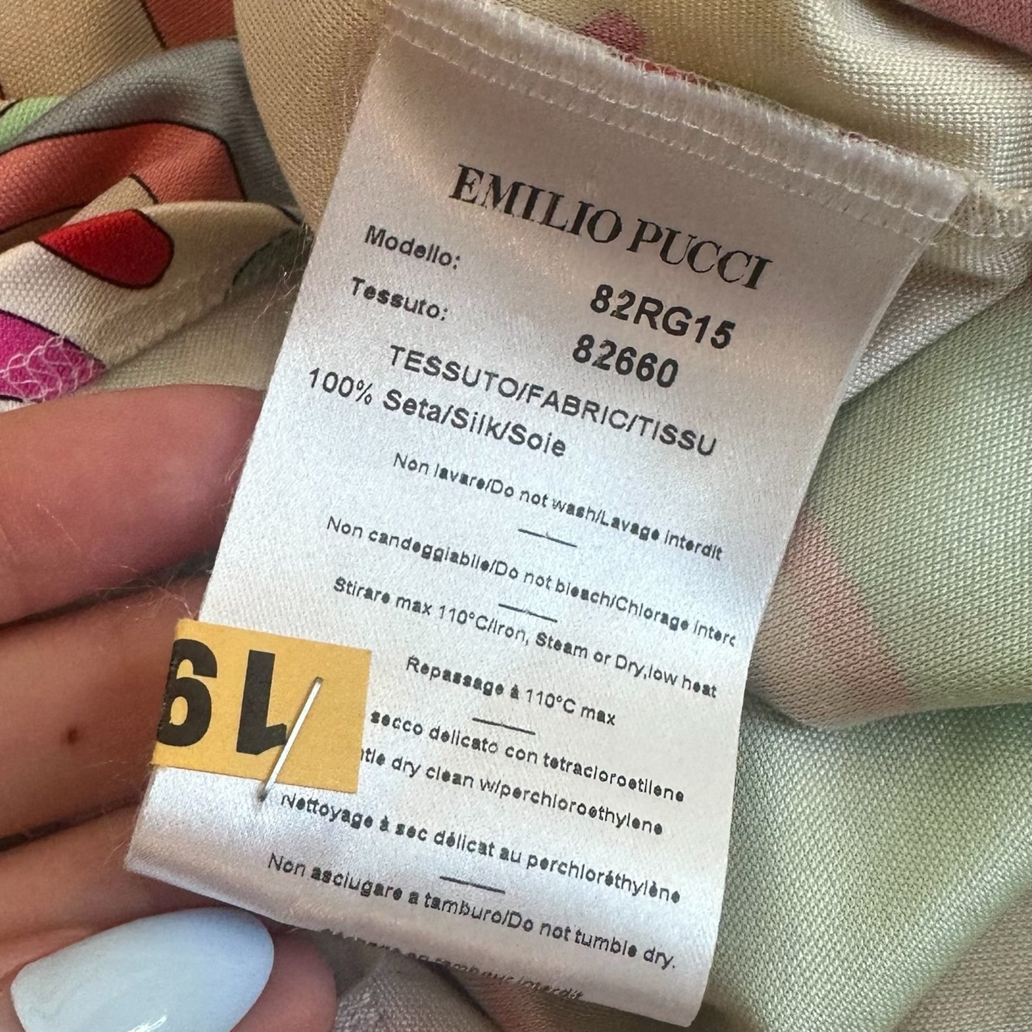 Emilio Pucci Multicolor Printed Silk Dolman Blouse - Outfit Repeater